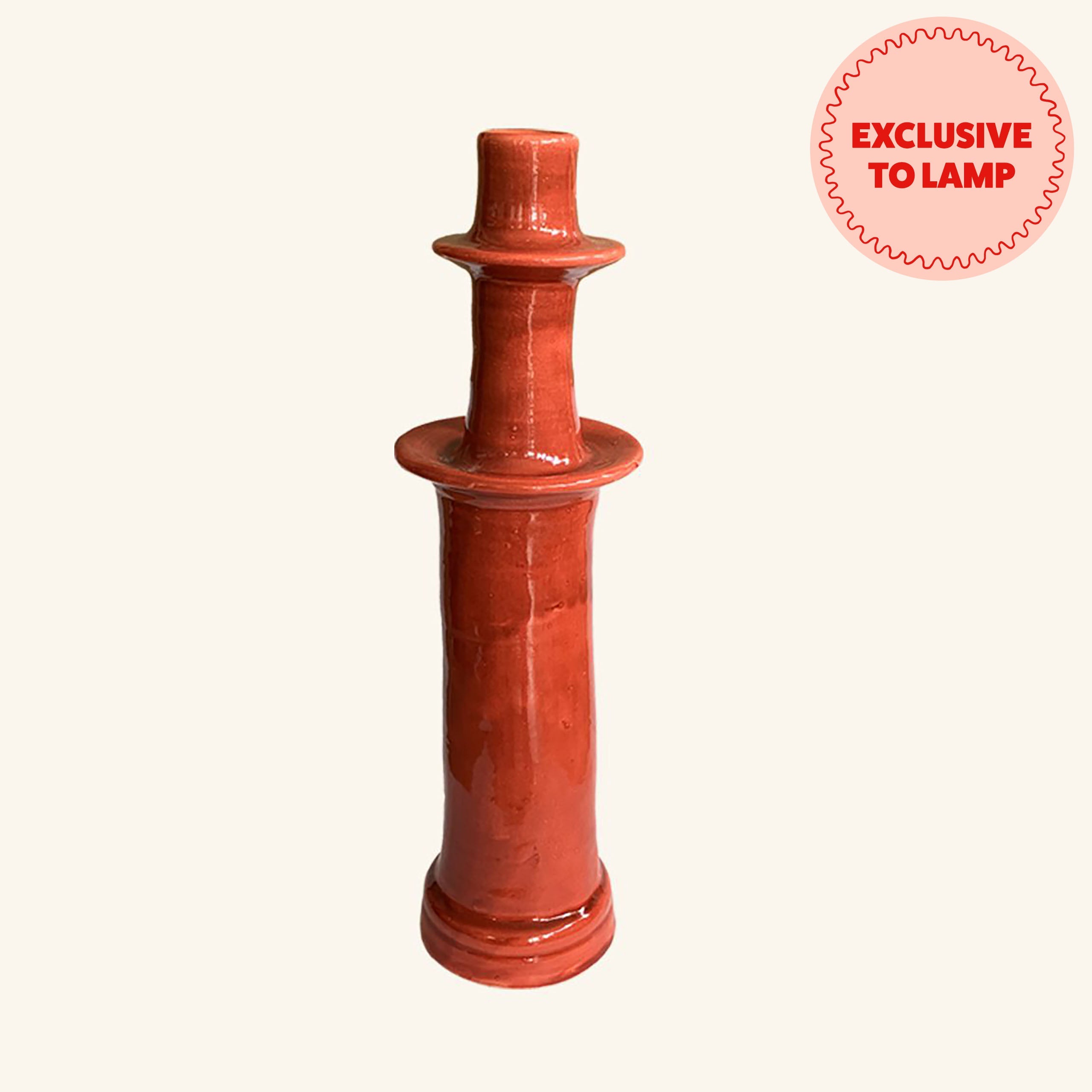Tall Ceramic Candlestick