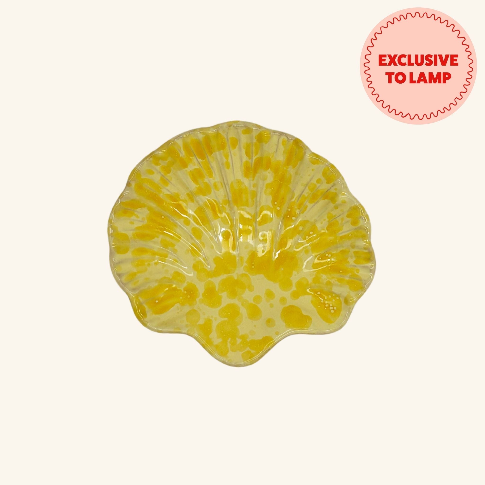Splatterware Shell Dish