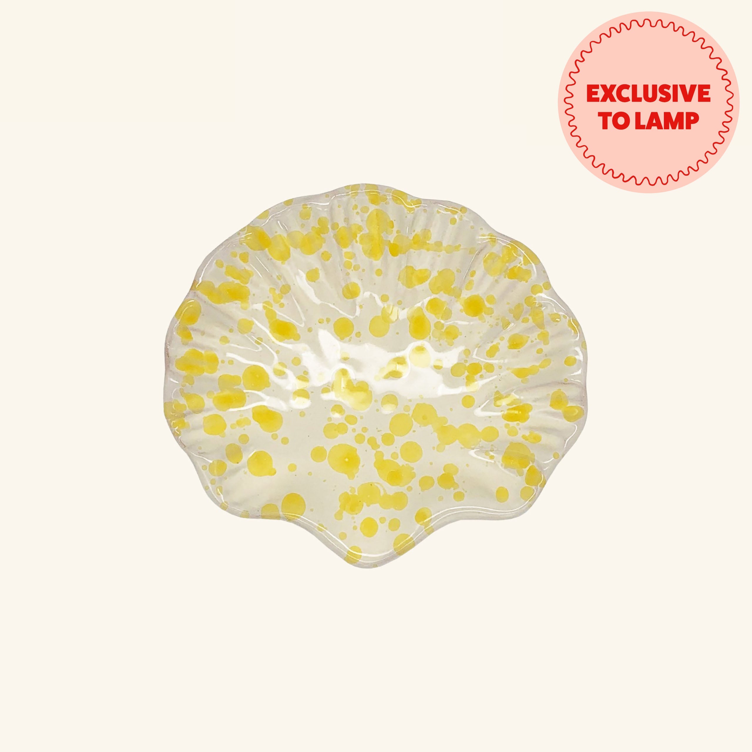 Splatterware Shell Dish