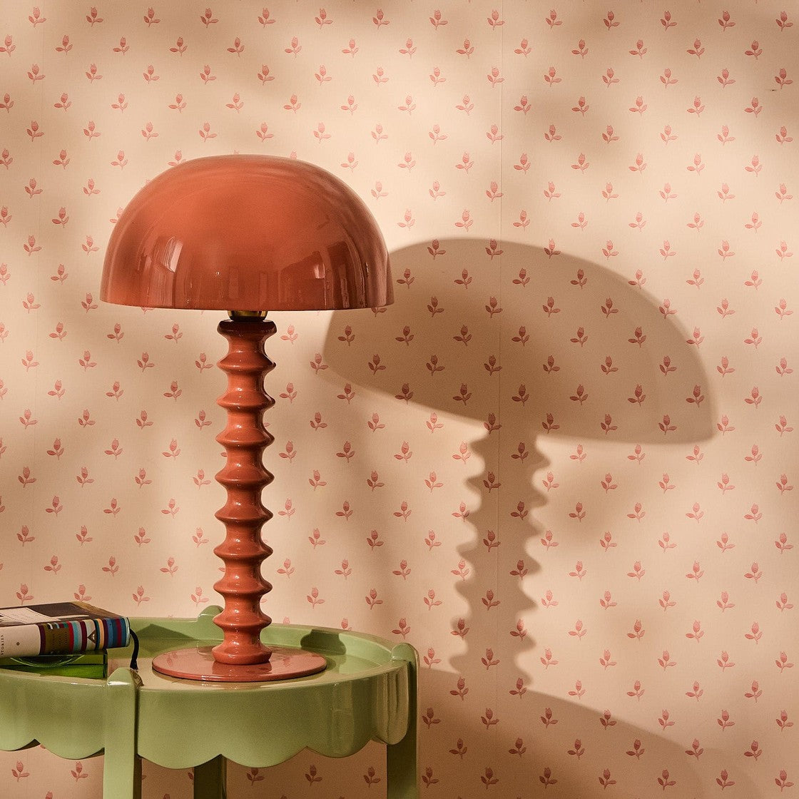 Penny Ribbed Lamp | Terracotta