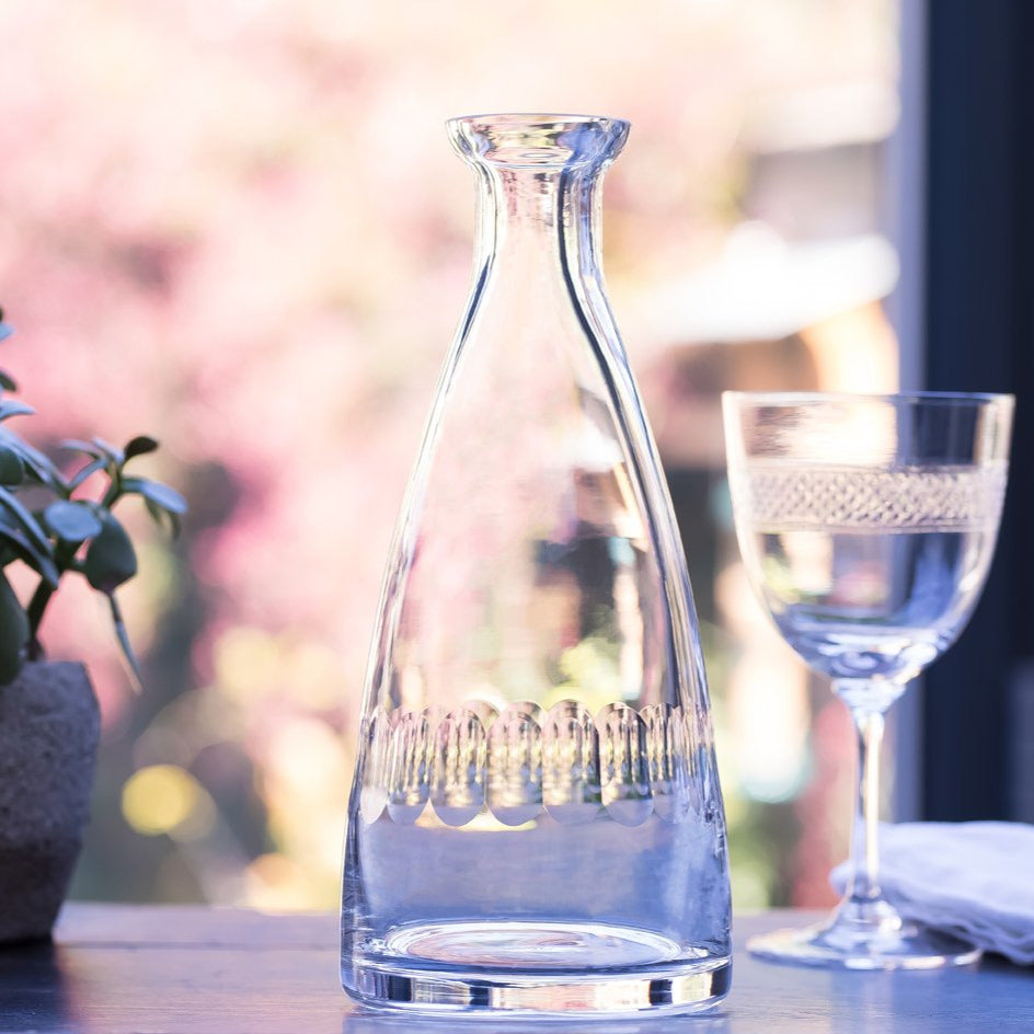 Crystal Carafe | Handcut Lens Design