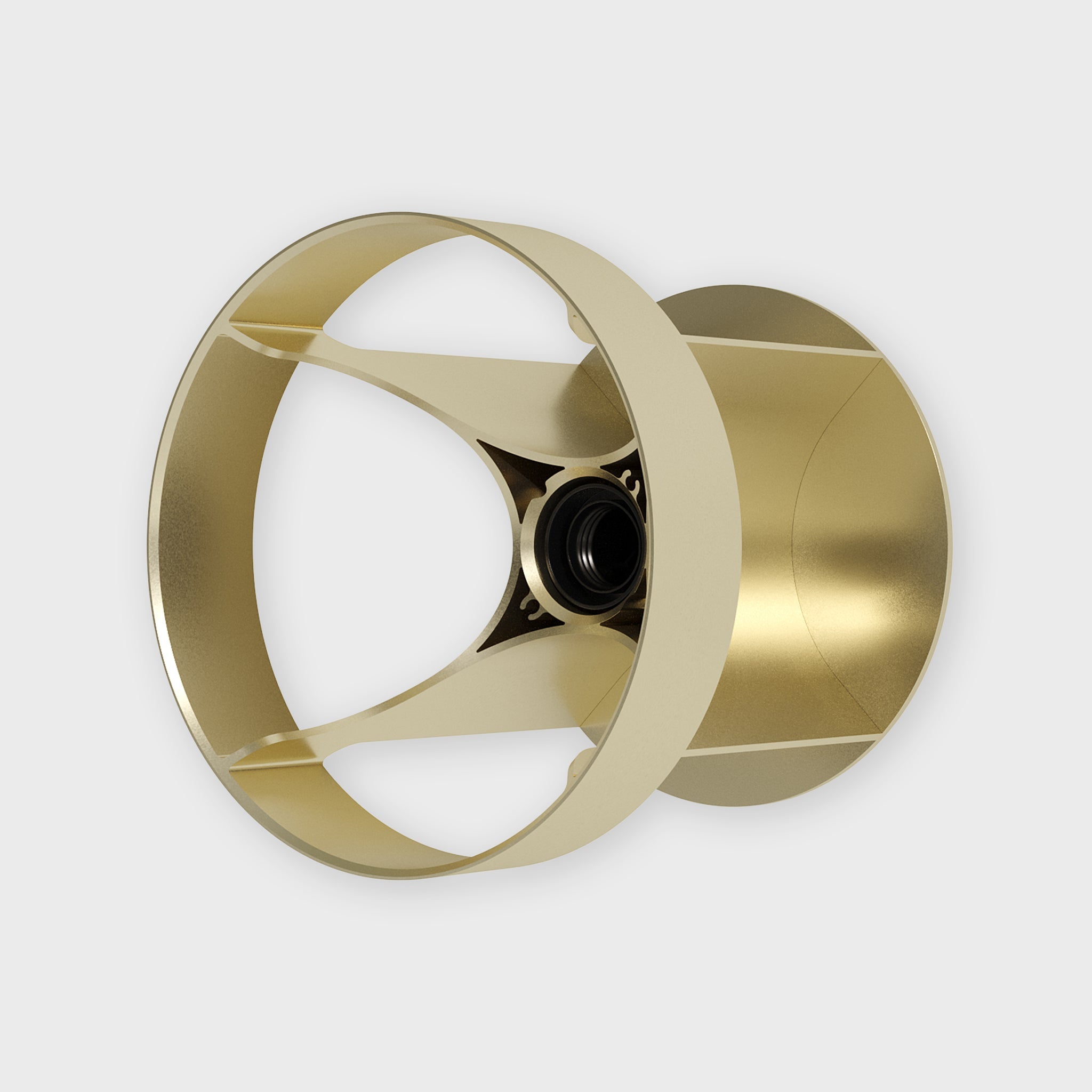 Loop Wall Light in Gold + Sphere IV