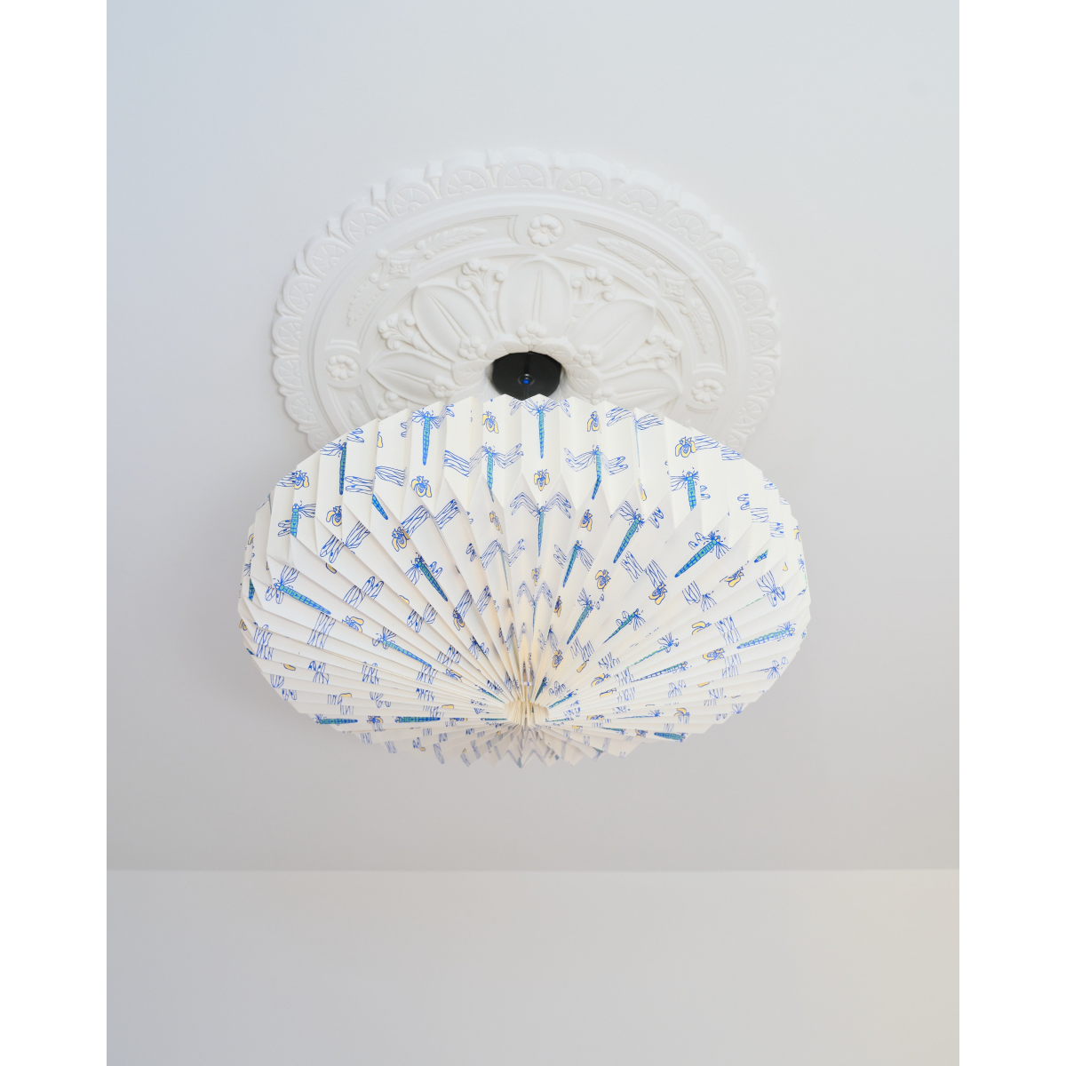 Origami Paper Lightshade Saucer 'Dragonflies'