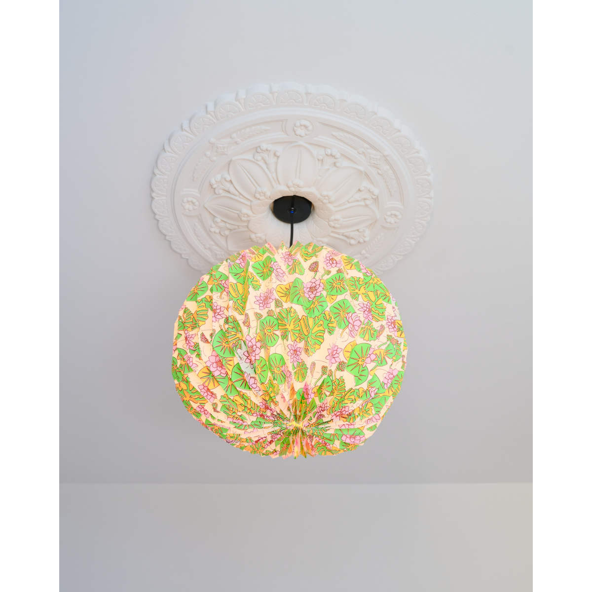 Origami Paper Lightshade Globe 'Water Lilies'