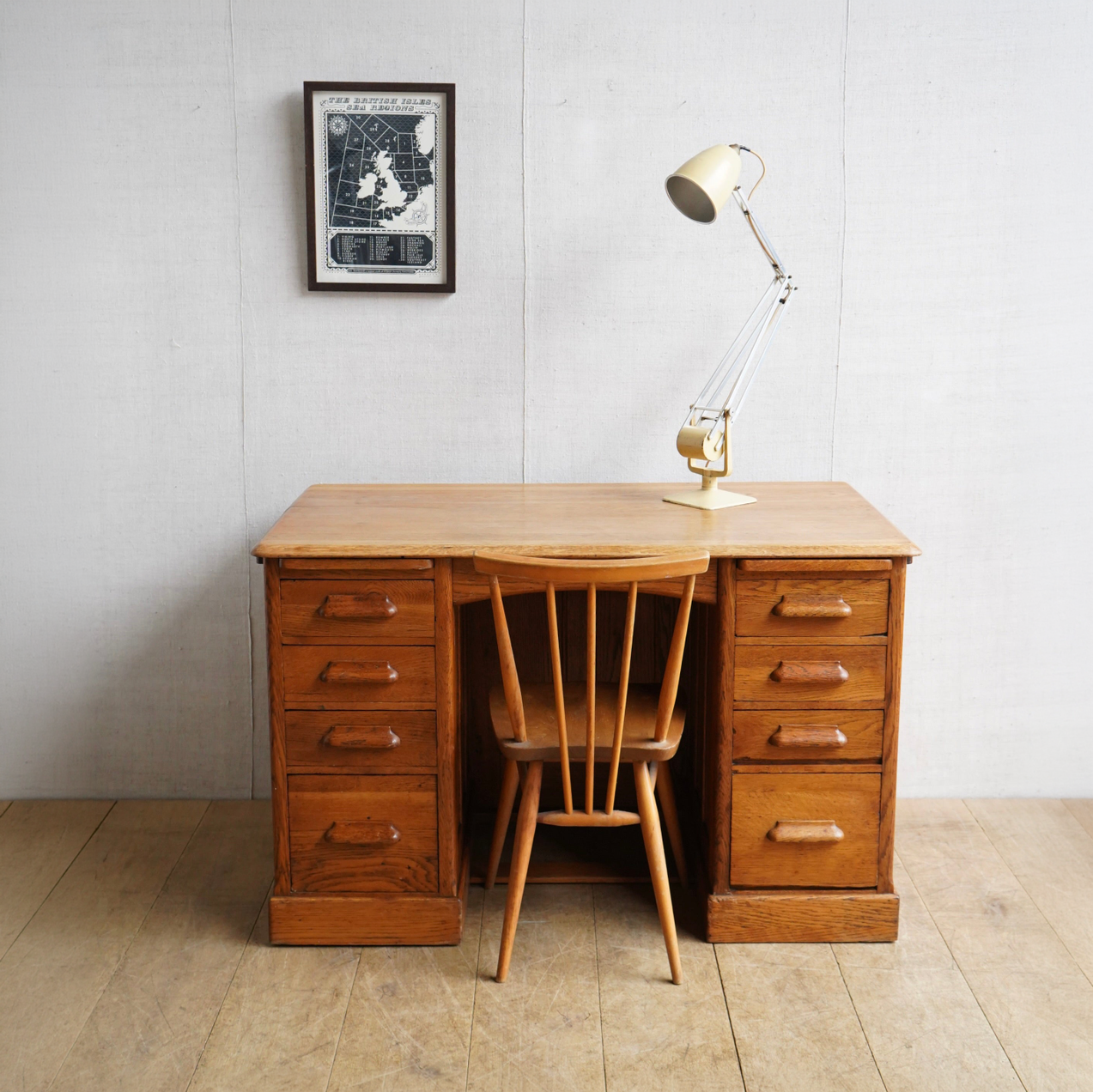 Mid Century Oak Desk