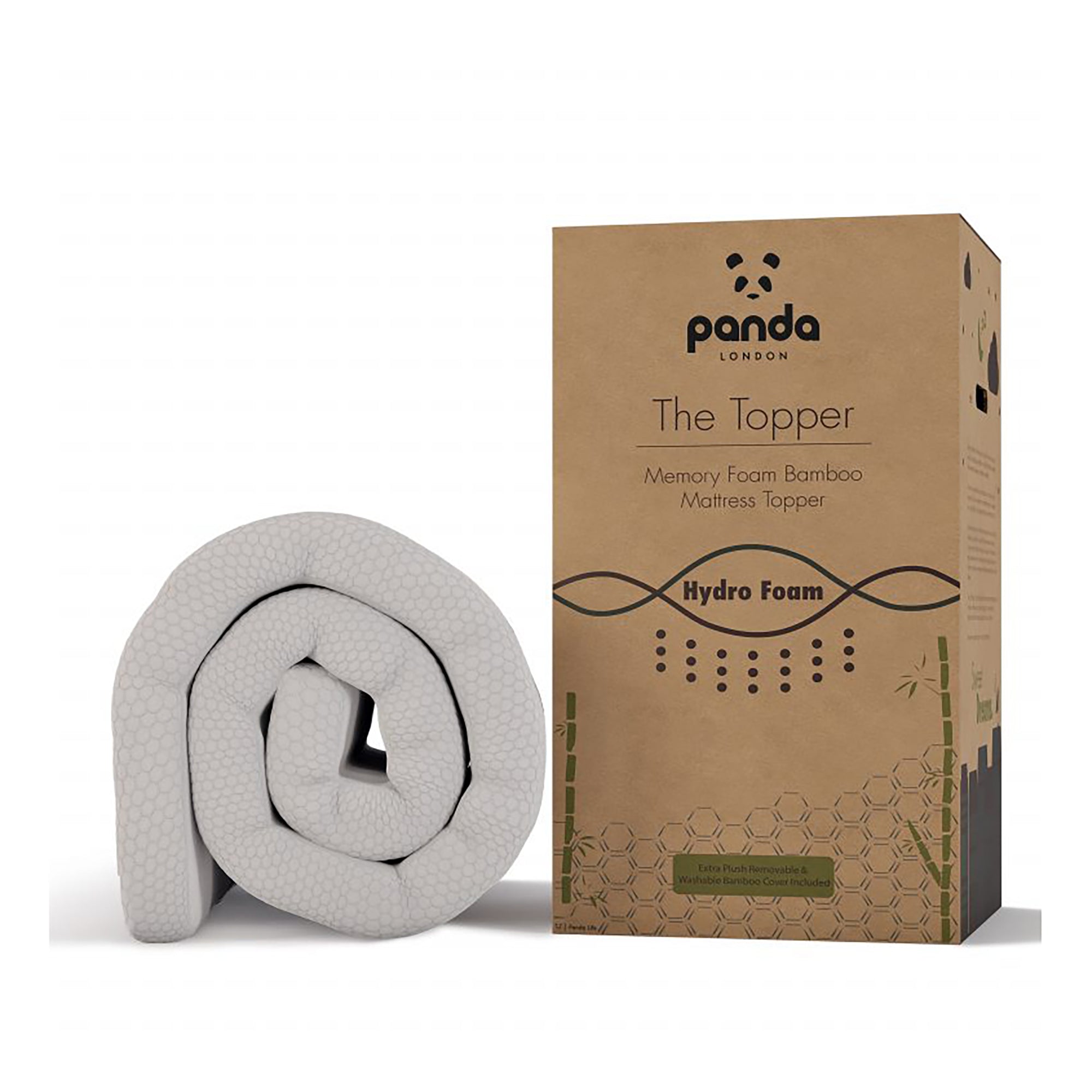 Panda Memory Foam Bamboo Mattress Topper