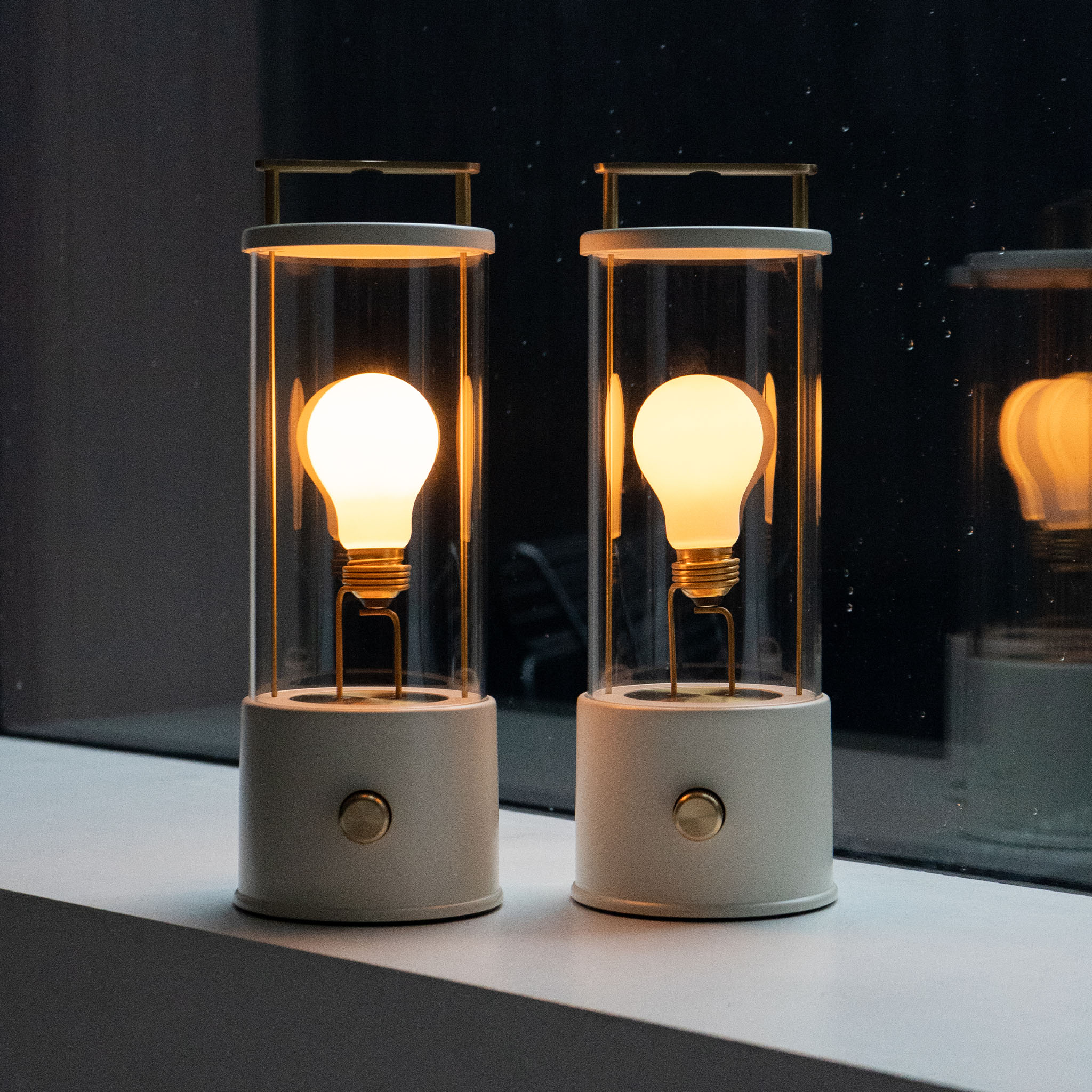 The Muse 1.0 Portable Lamp in Candlenut White - Set of 2