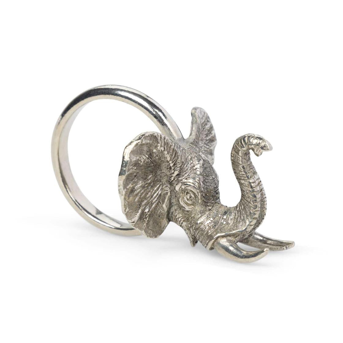 Elephant Safari Pewter Napkin Ring | Set of 4