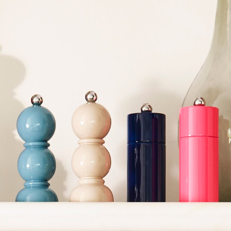 Navy Mini Column Salt or Pepper Mill