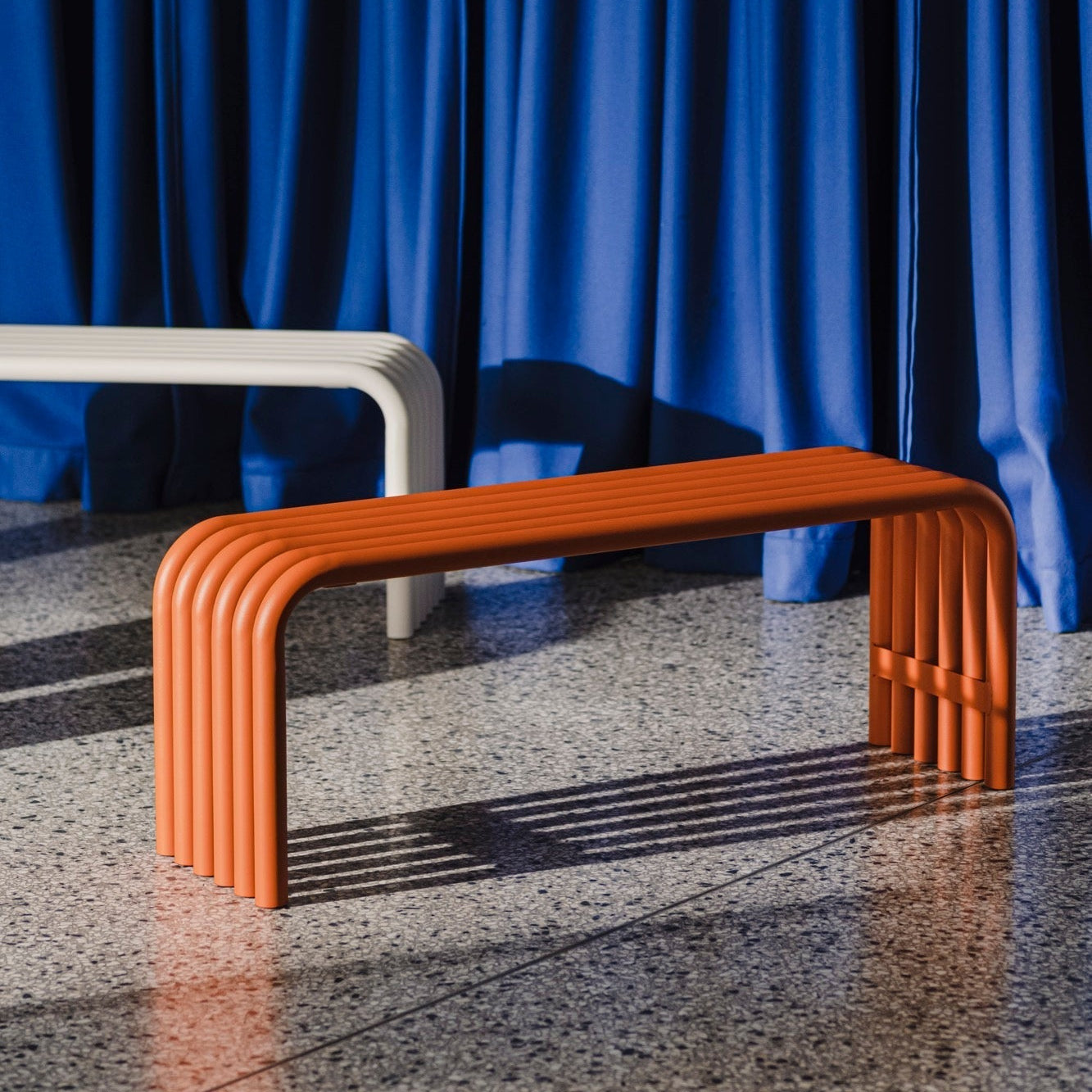Nokk Steel Bench | Orange