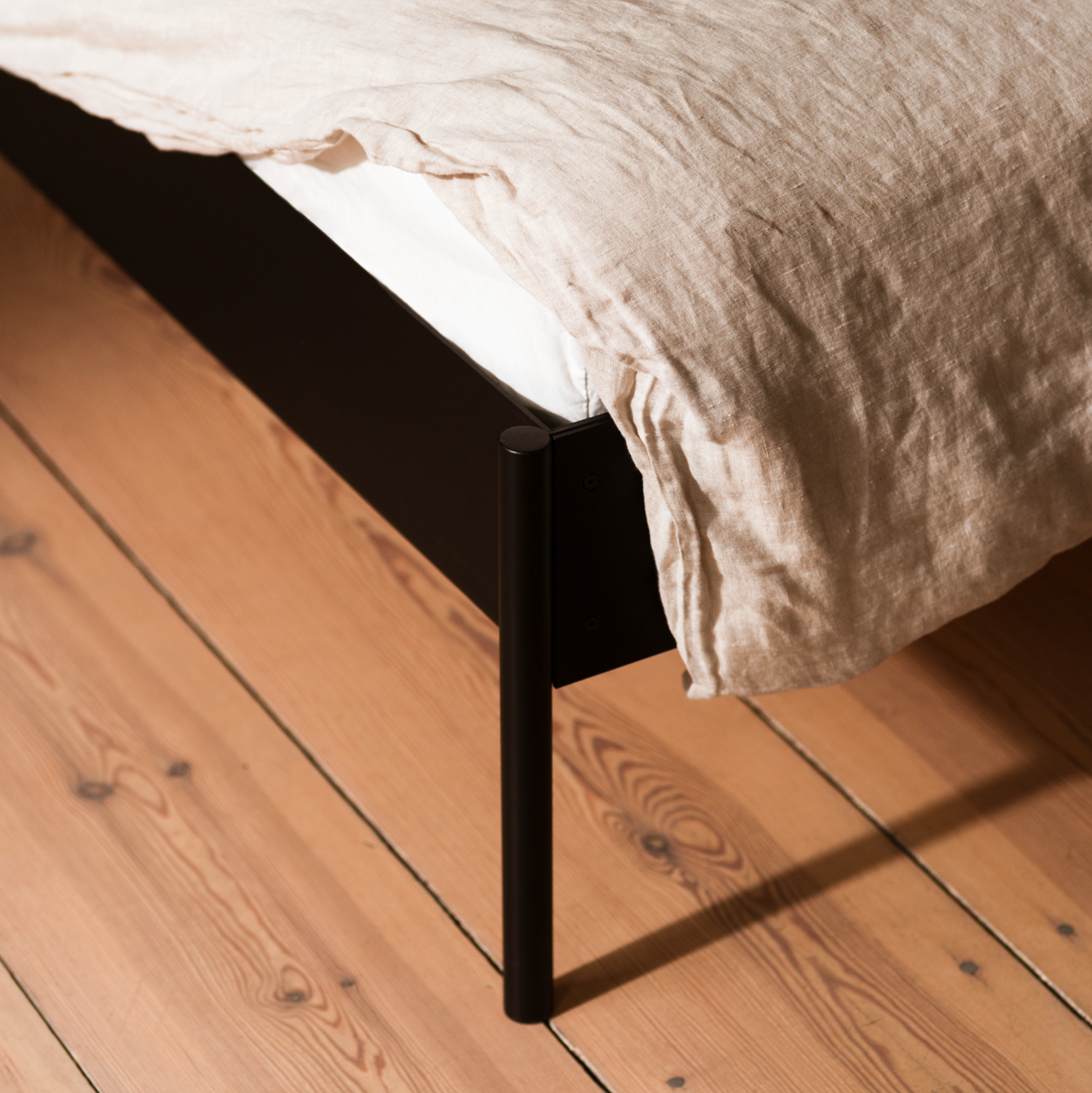 Eton Black Steel Bed