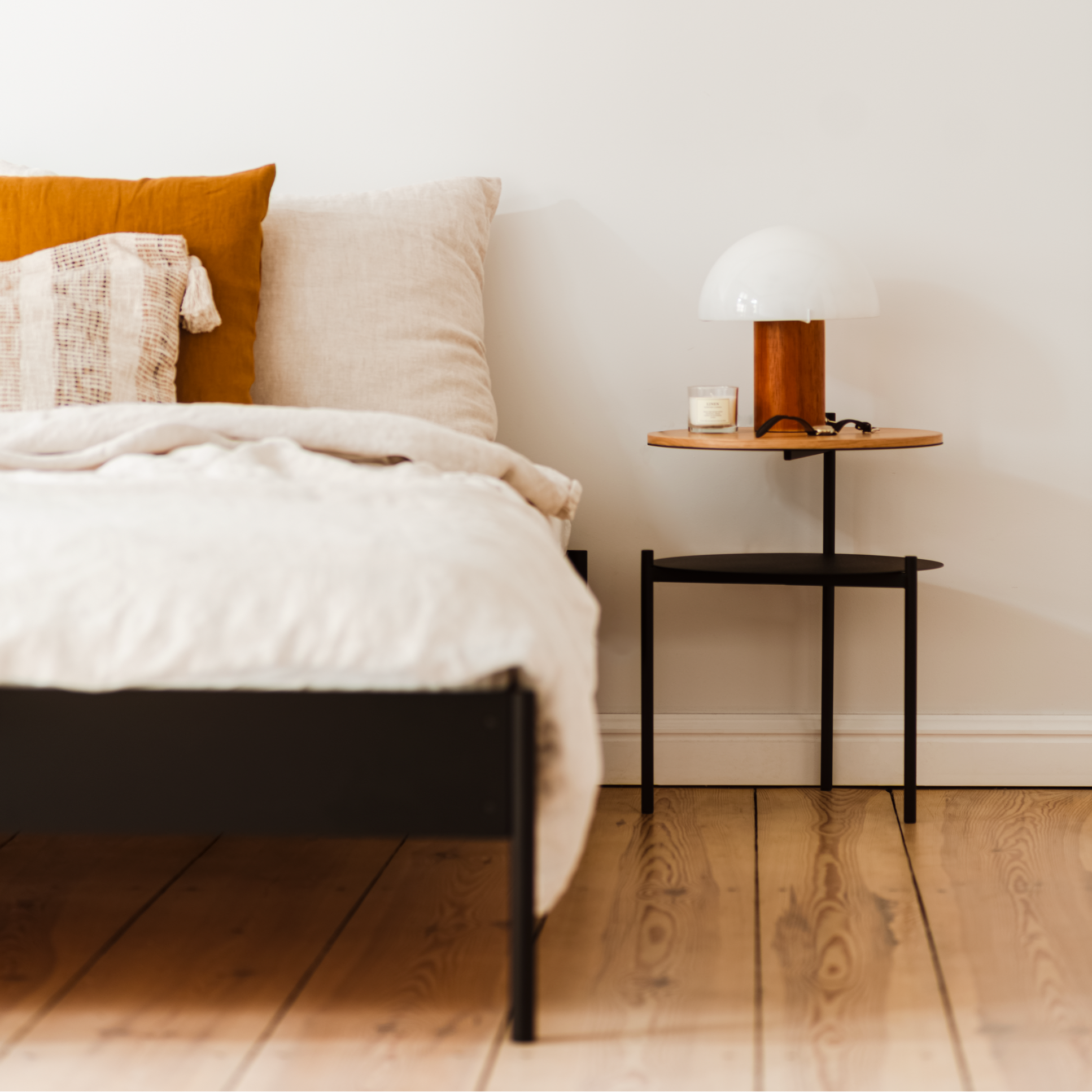 Eton Black Steel Bed