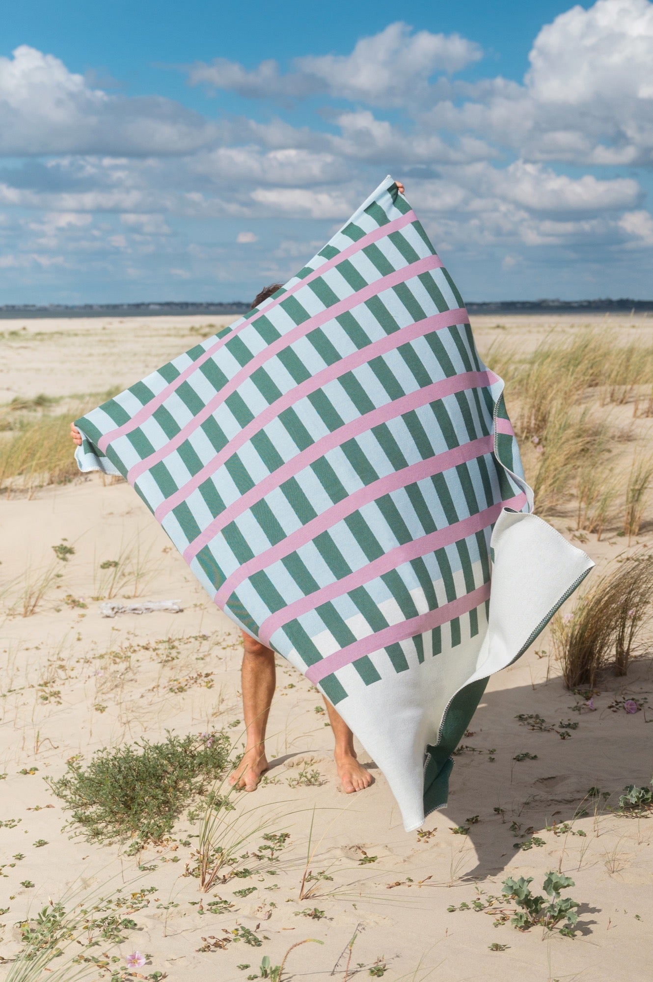 Onu Throw | Green & Lilac