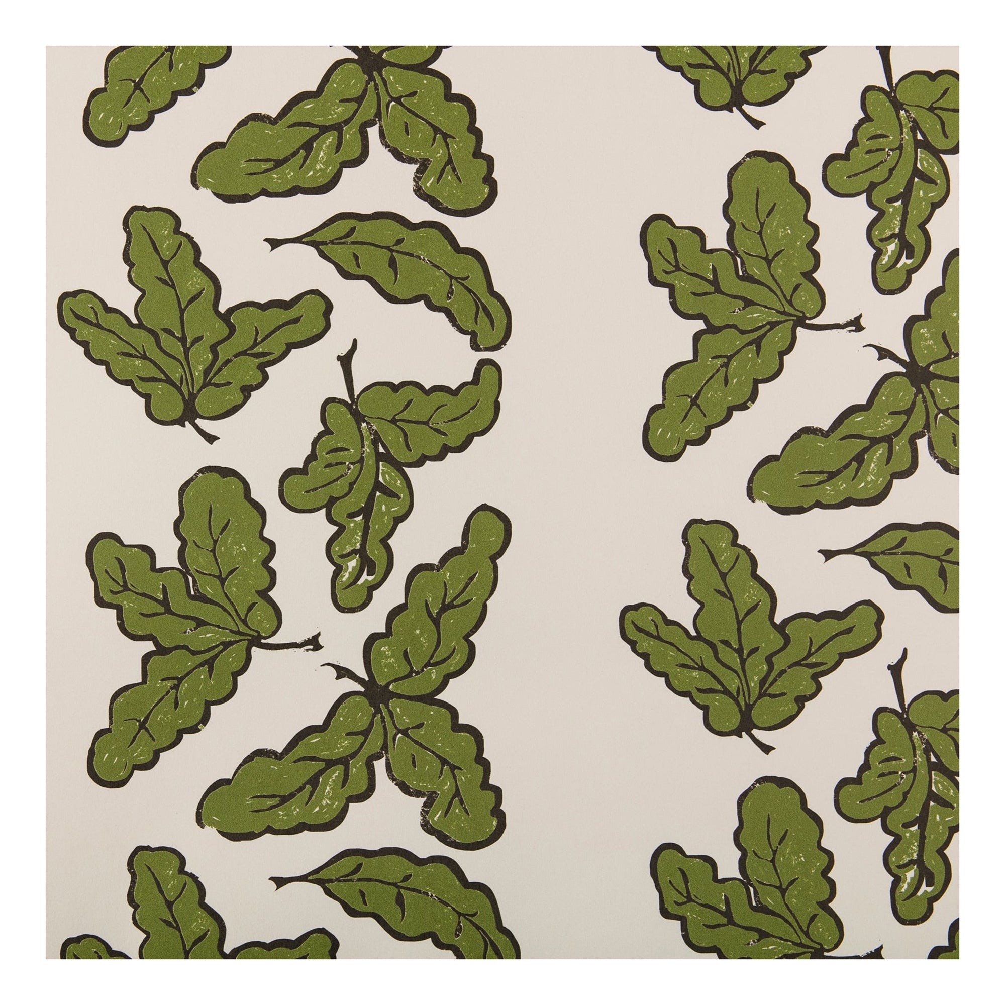 Oak leaf Wallpaper in Peridot