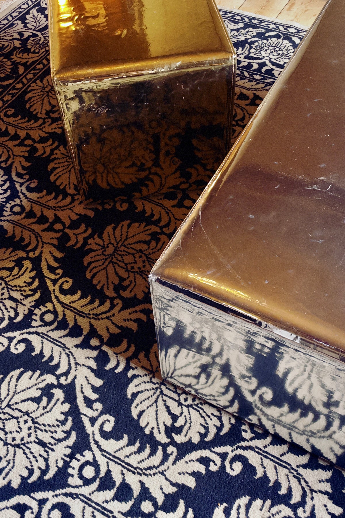 DISCO Footstool, Gold