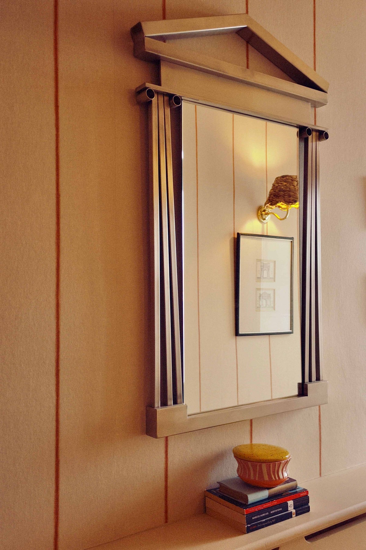 Scarpa Mirror, Brushed Chrome