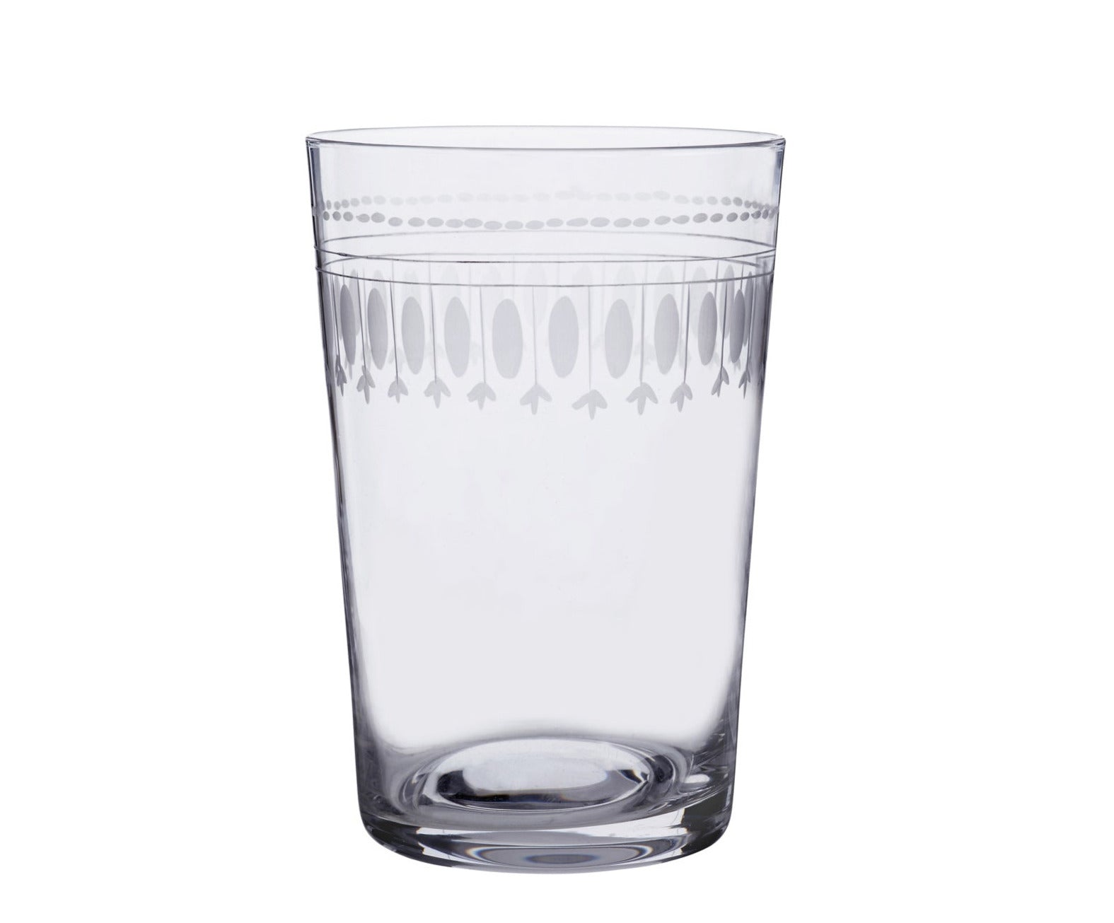 Crystal Tumblers | Engraved Ovals | Set of 6