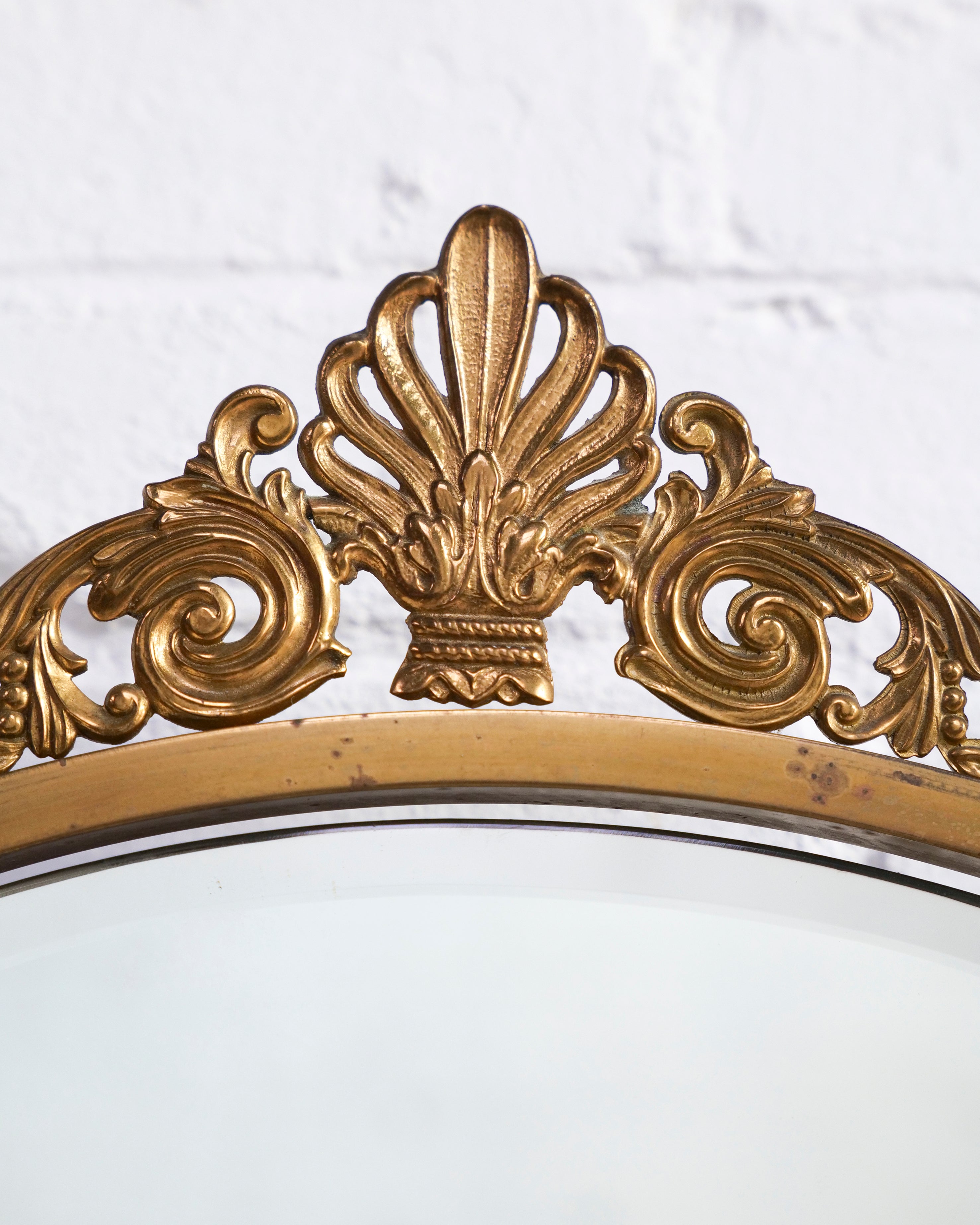 Decorative Brass Art Deco Mirror