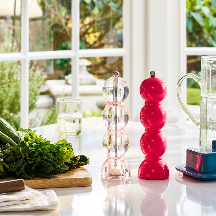 Pale Pink Icy Bobbin Salt or Pepper Mill