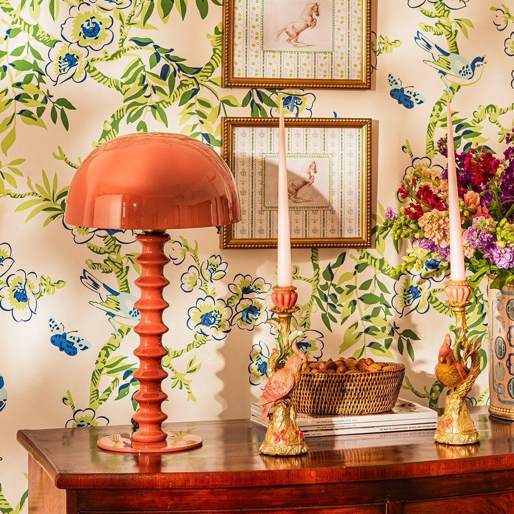 Penny Ribbed Lamp | Terracotta
