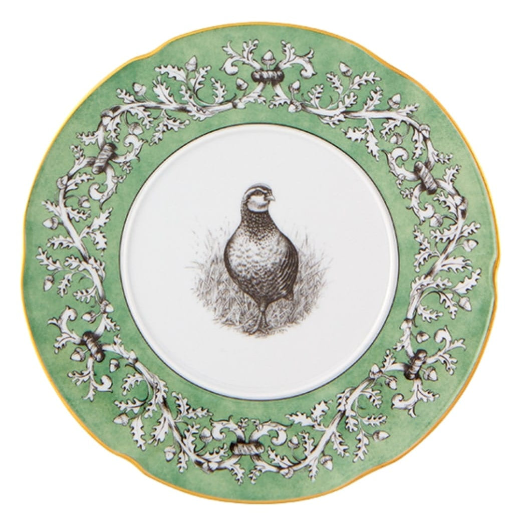Pheasant Fancy Dessert Plates | Set of 4