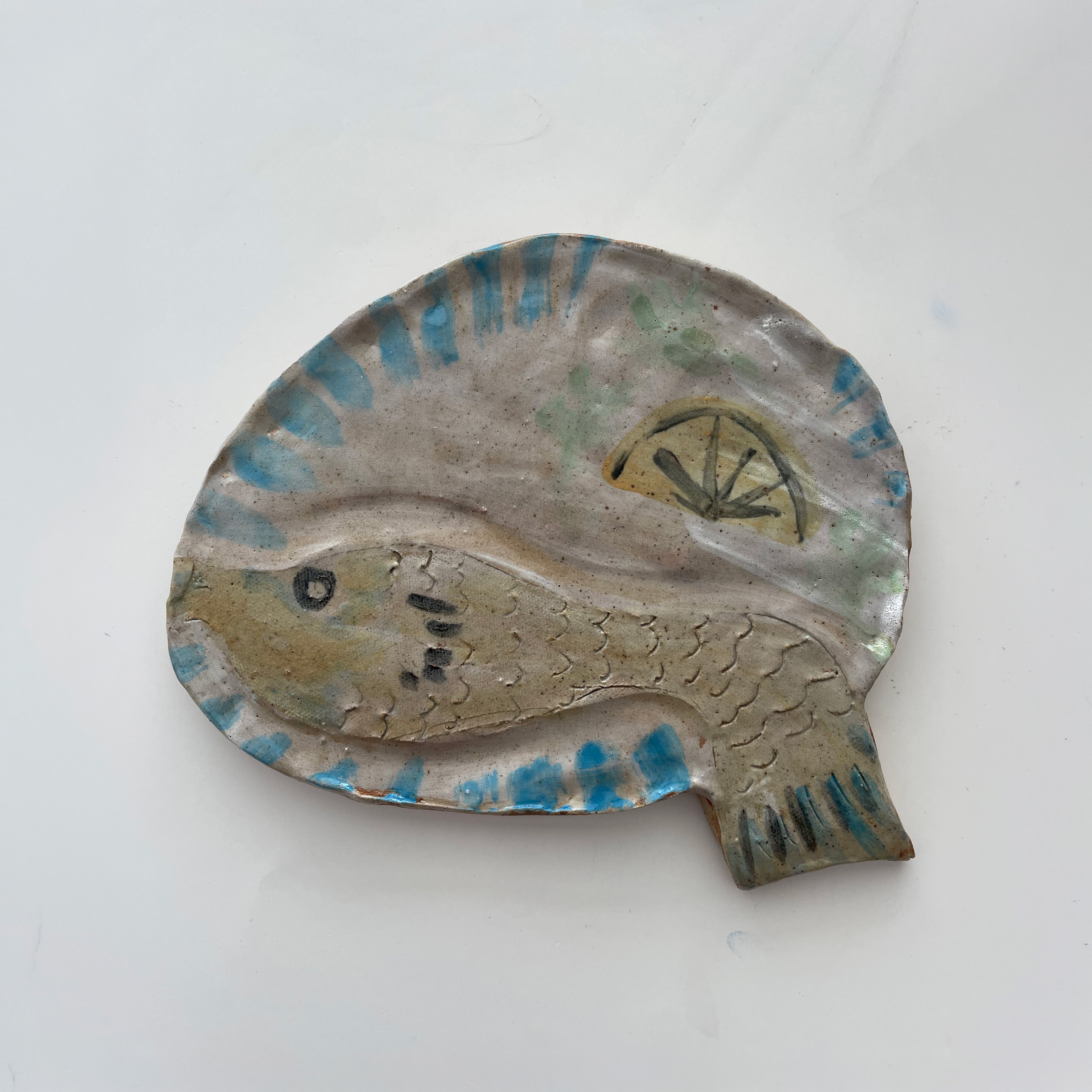 Platewithfish Ceramic Wall Hanging