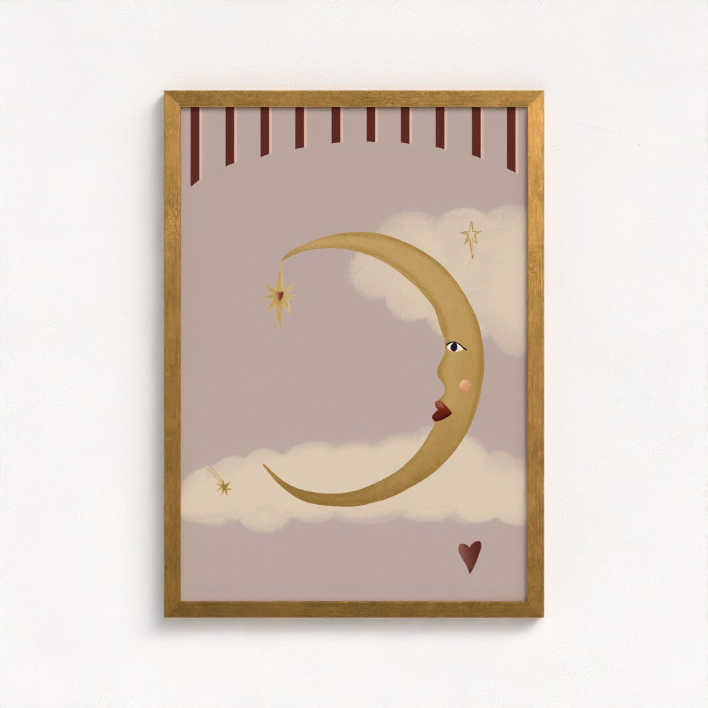 La Lune d'Amour Art Print