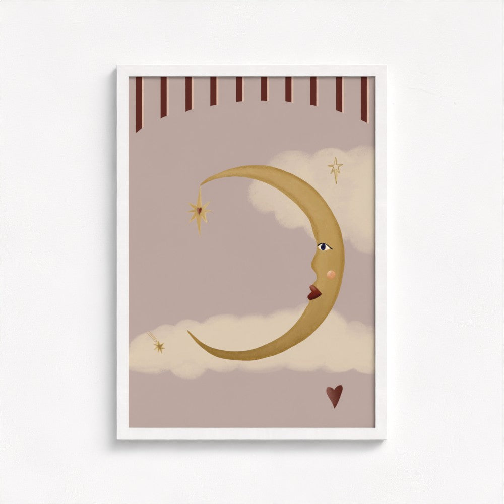 La Lune d'Amour Art Print