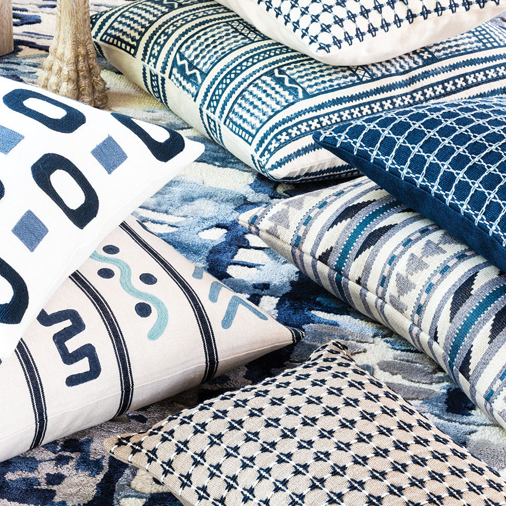 Kuba Indigo Cushion | Sample Sale