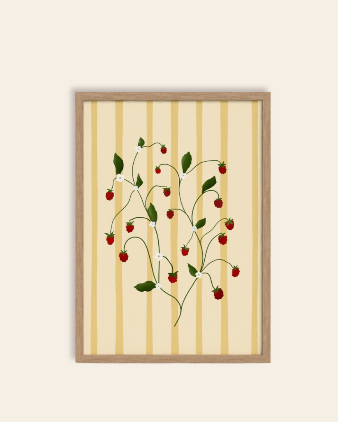Raspberry Vine Art Print