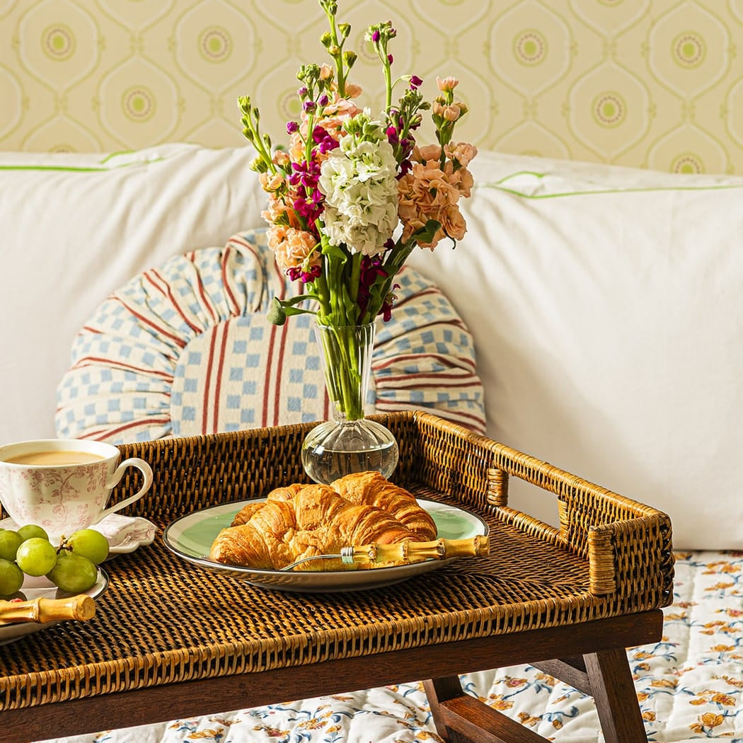 Rattan Breakfast Tray | Brown