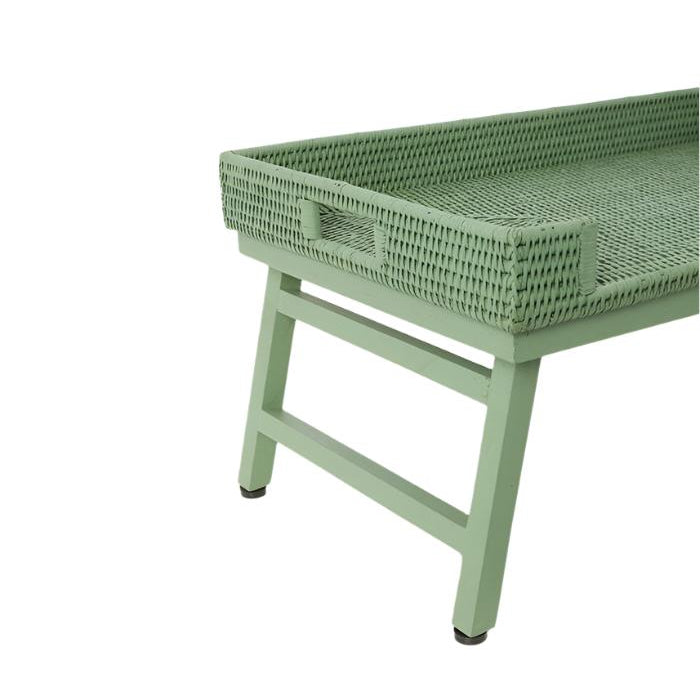 Rattan Breakfast Tray | Green