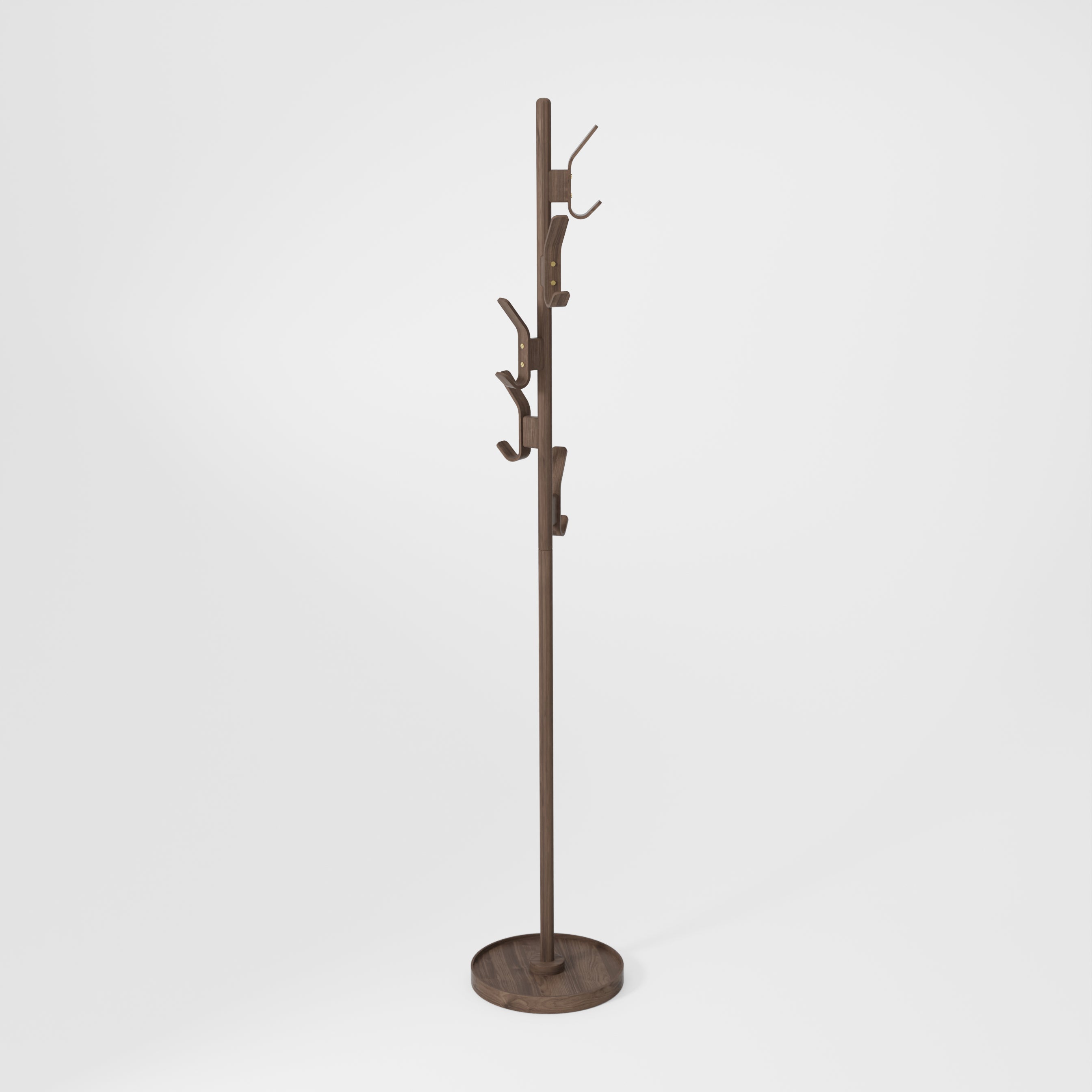 Right Hook Coat Stand - Walnut