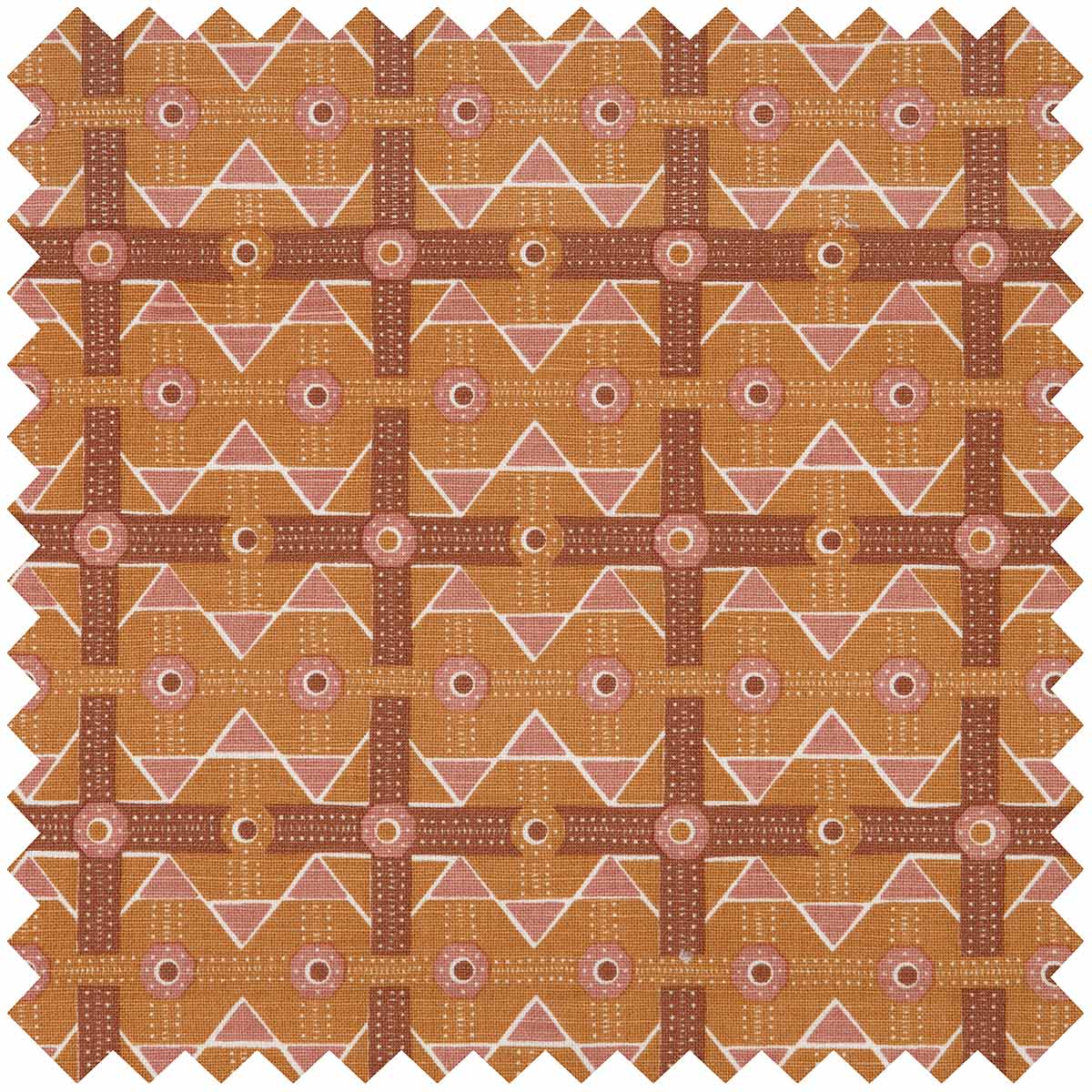 Brown Charbagh Bolster Cushion