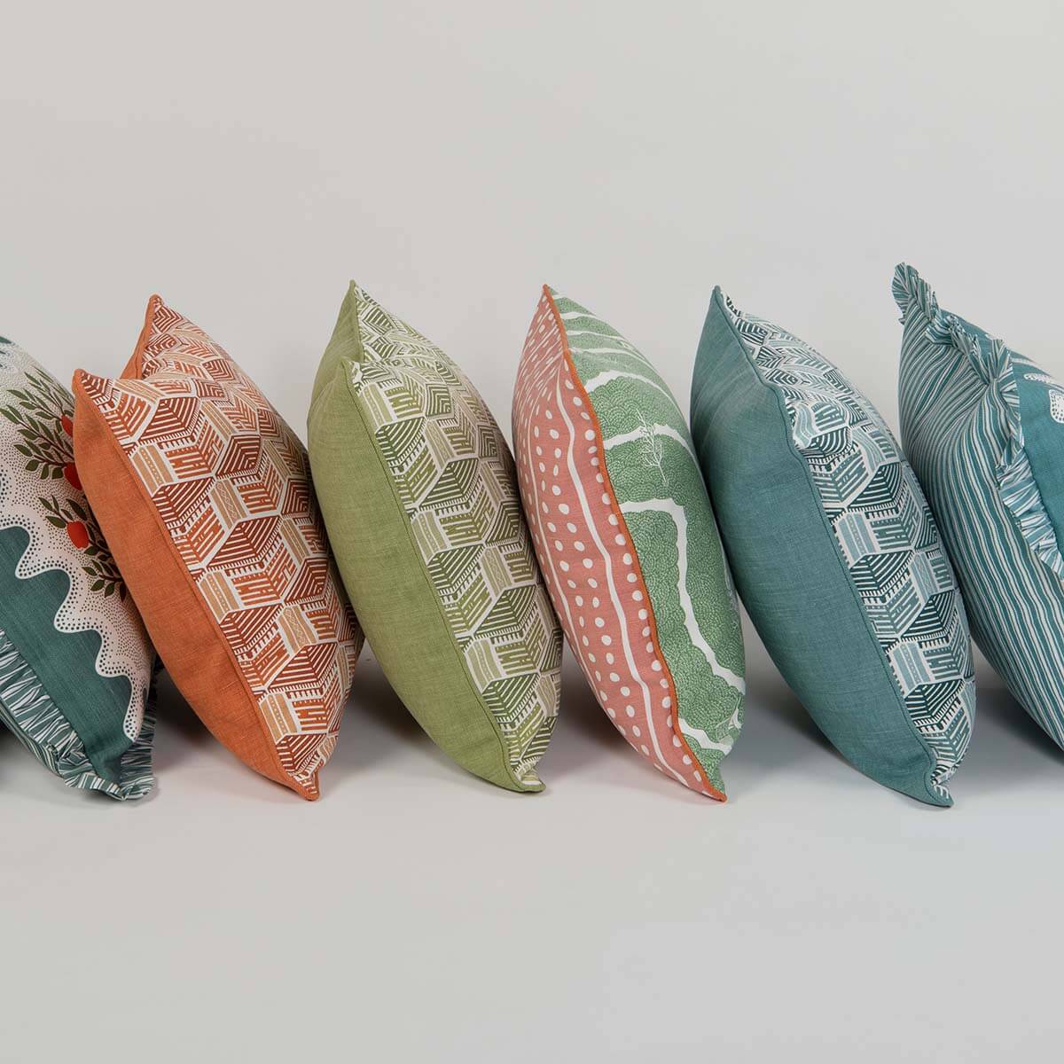 Orange Kullu House Cushion Cover