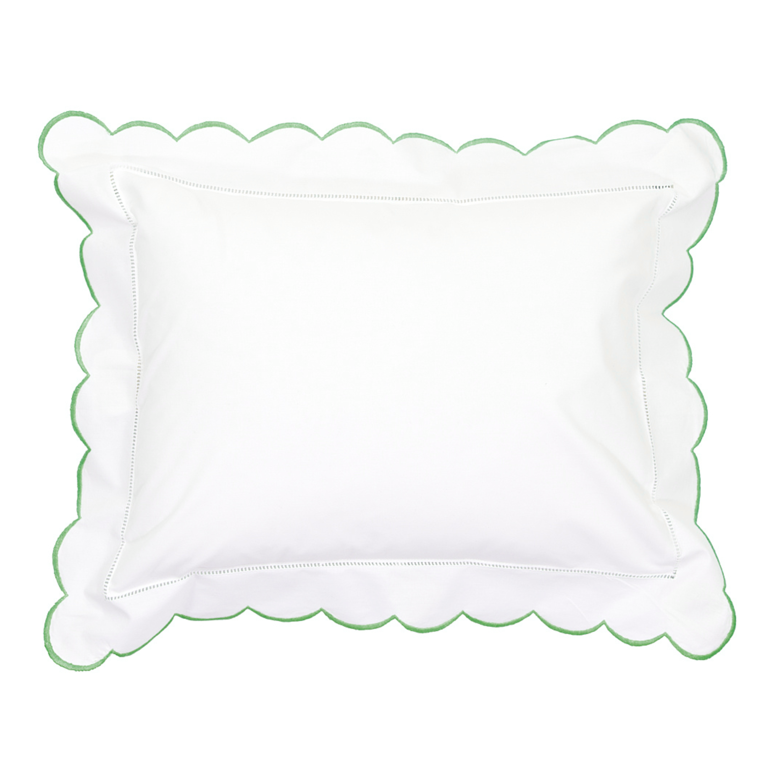 Sage Green Scallop Pillowcase