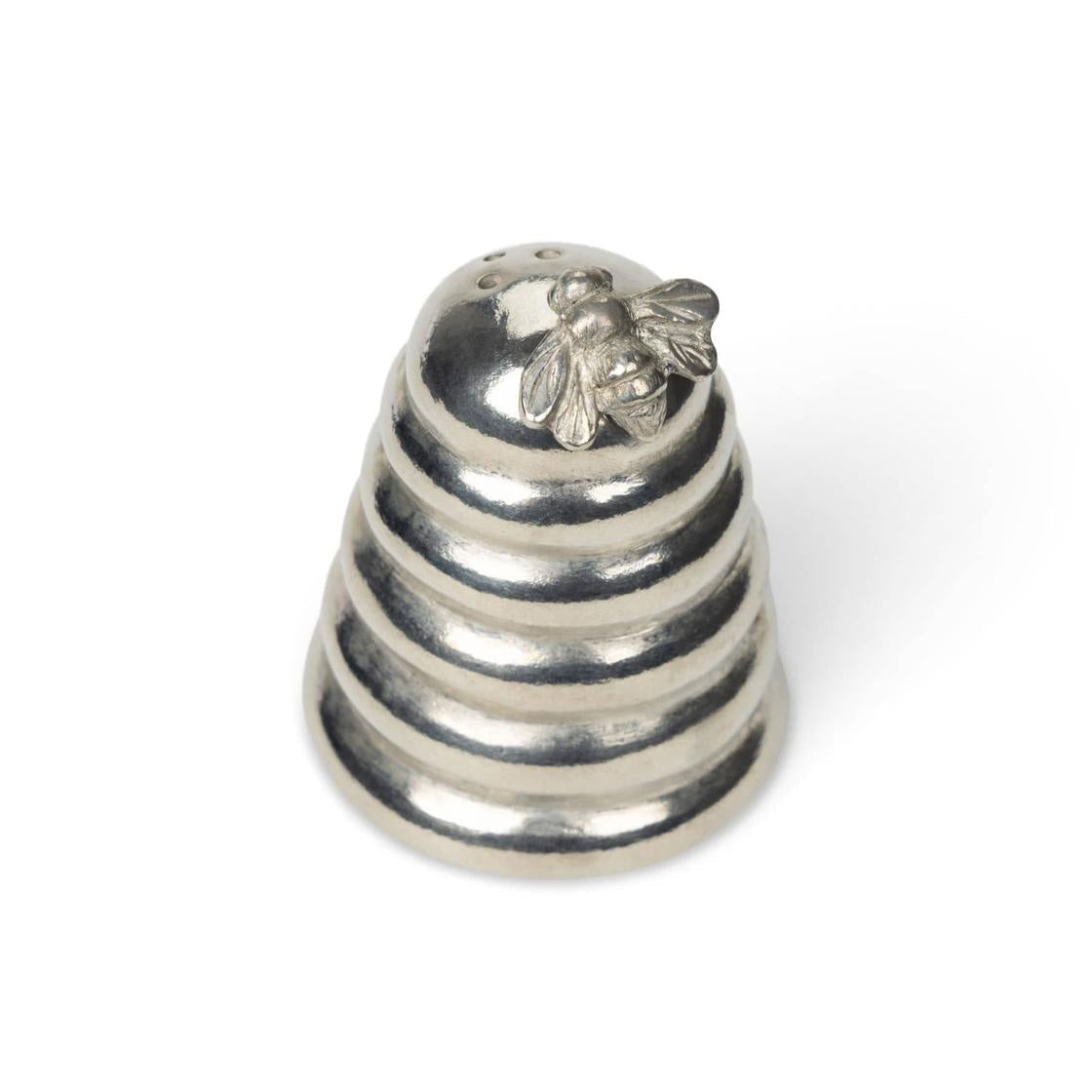 Pewter Bee Hive Harvest Salt and Pepper Shaker Ser
