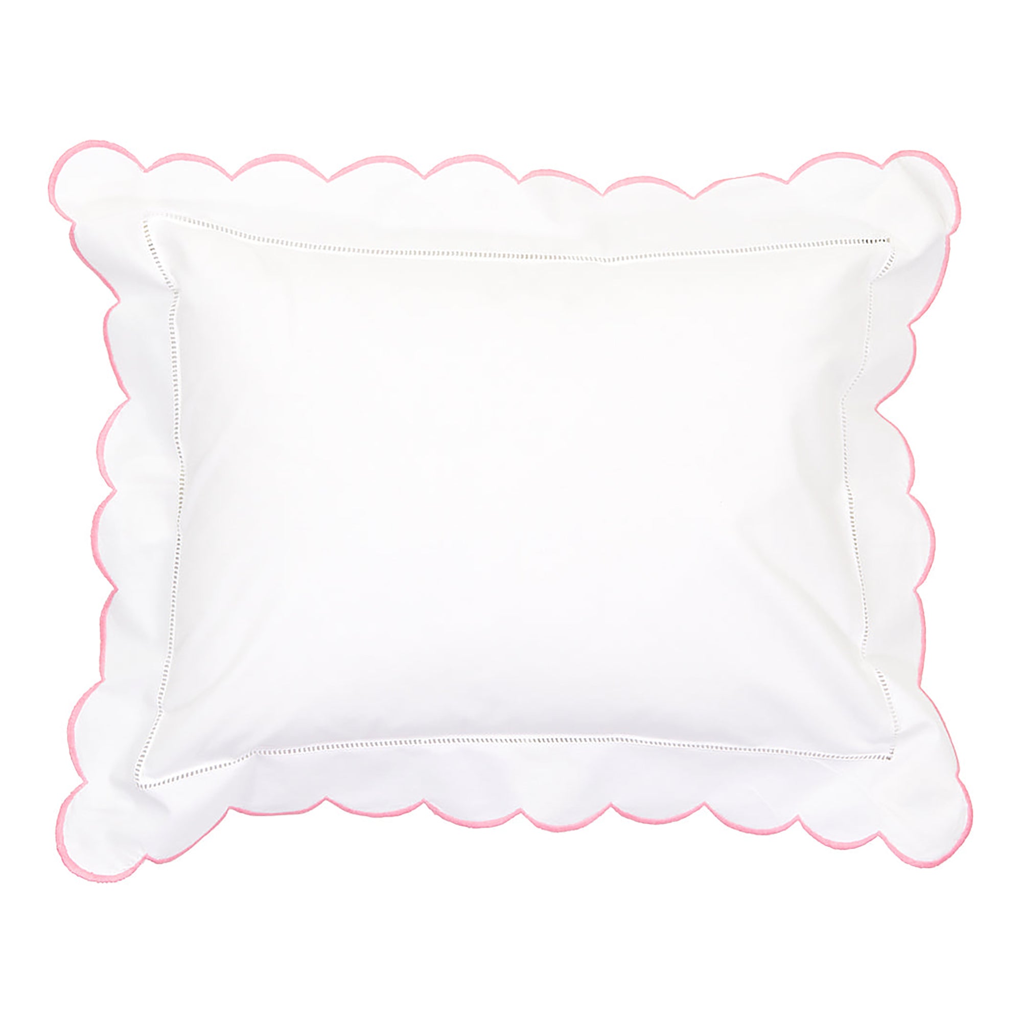 Pink Scallop Baby Pillowcase