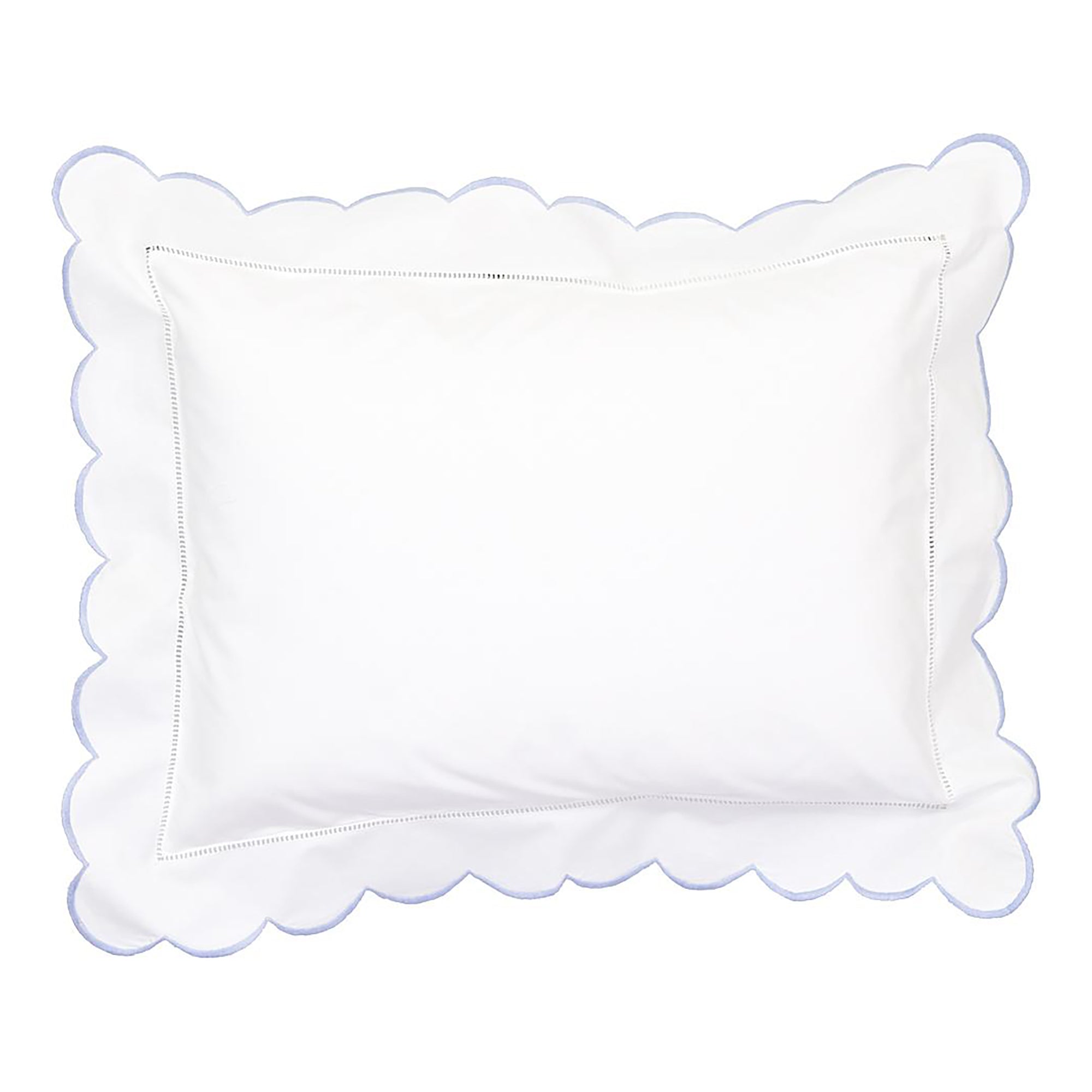 Blue Scallop Baby Pillowcase