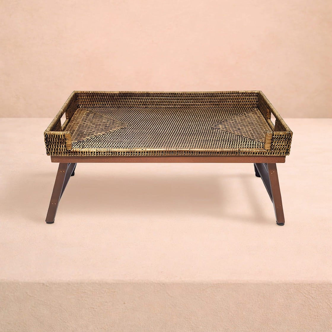 Rattan Breakfast Tray | Brown