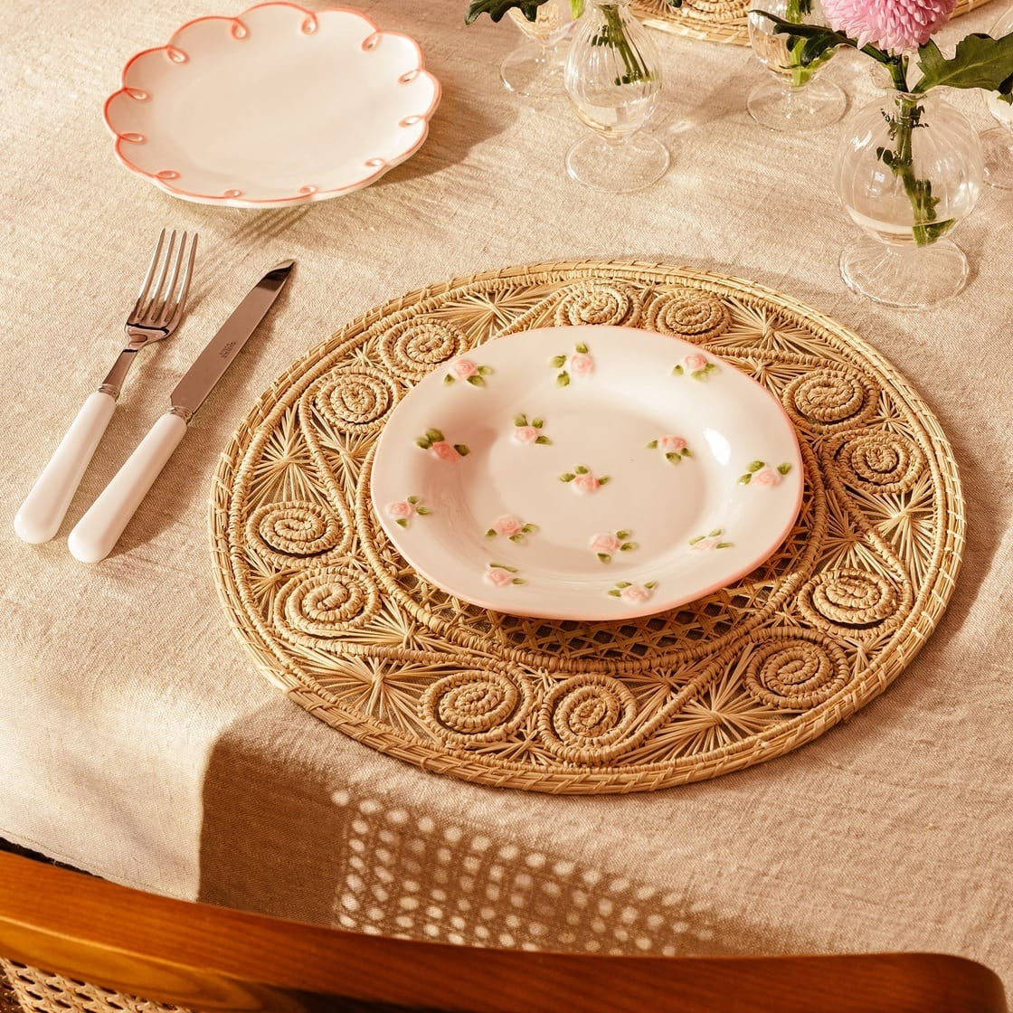 Pretty in Pink Scalloped Side Plates | Set of 4