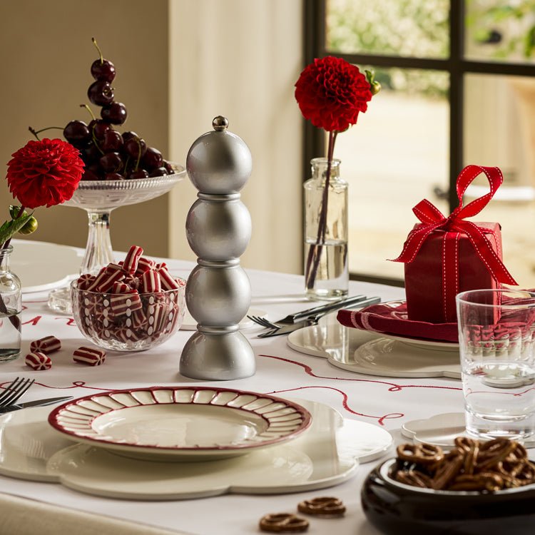 Silver Bobbin Salt and Pepper Mill