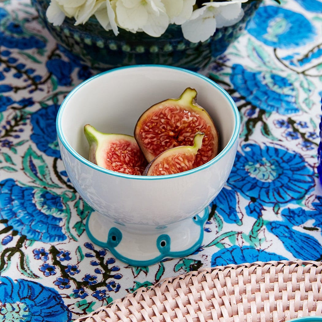 Sky Blue Scalloped Nibbles Bowl | Set of 4