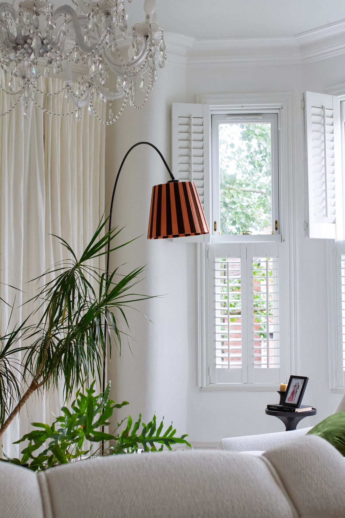 Cocoa & Plaster Pink Striped Yarn Drum Lampshade