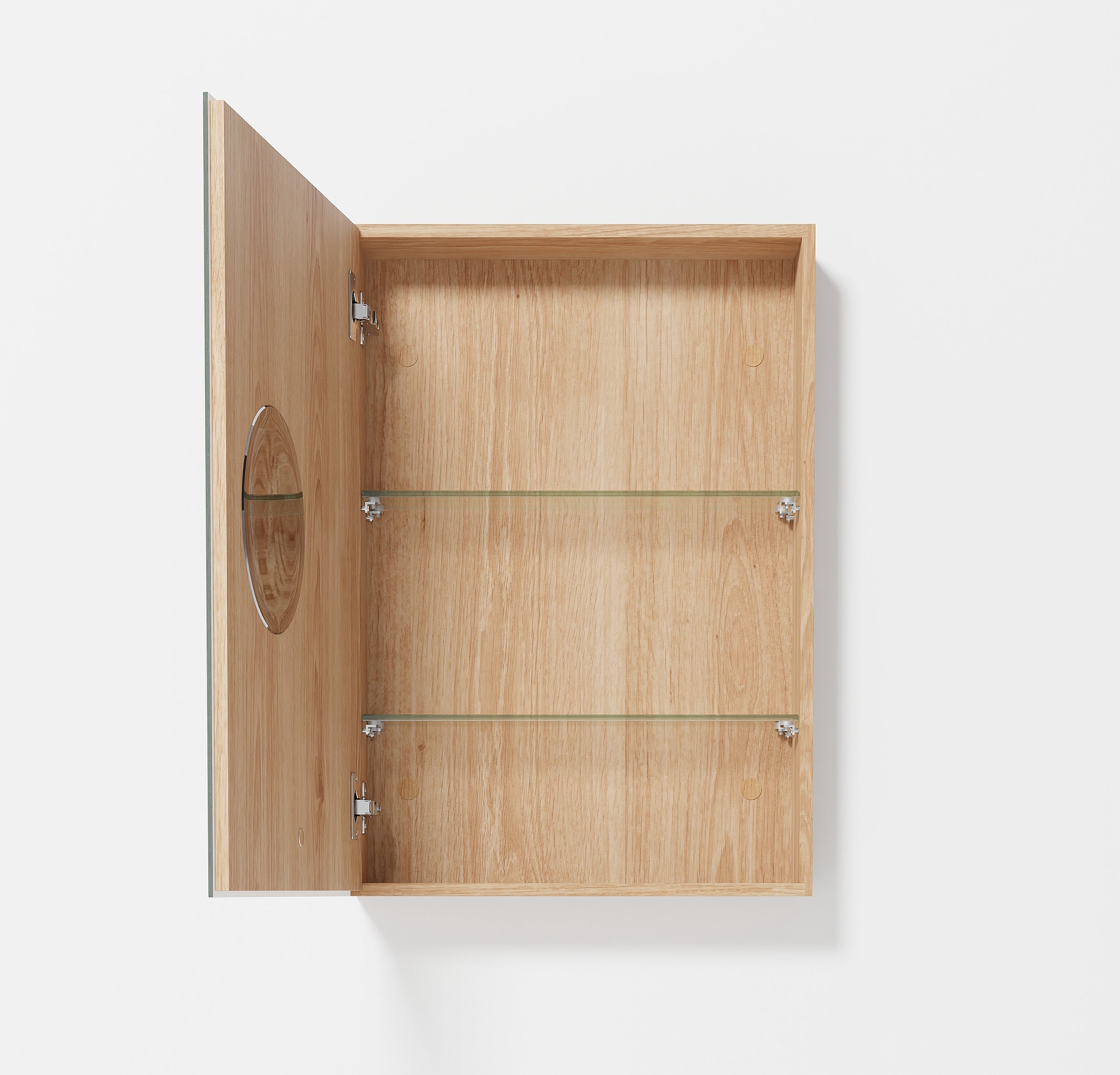 Cabinet 600 Slimfit Magnifier - Natural Oak