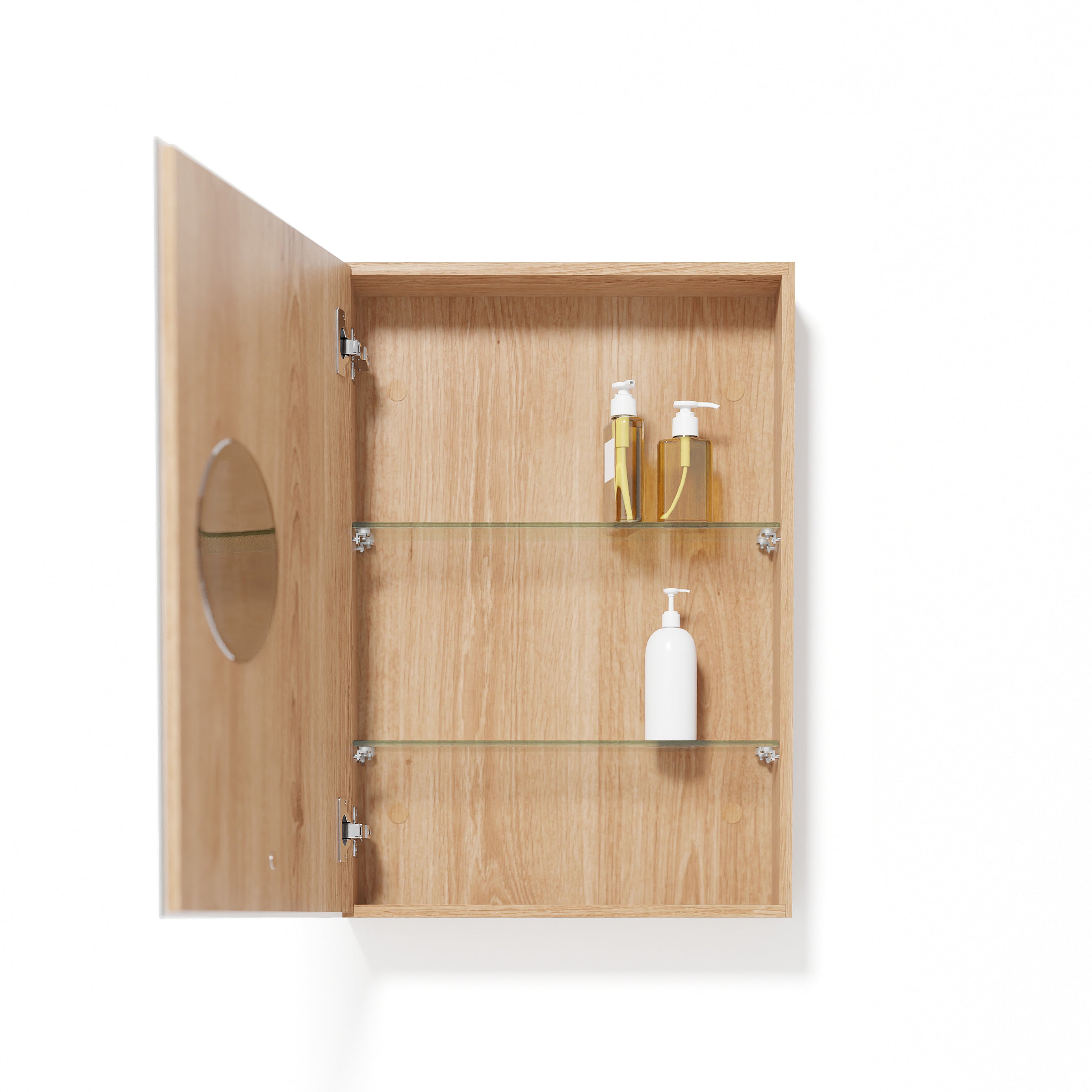 Cabinet 600 Slimfit Magnifier - Natural Oak