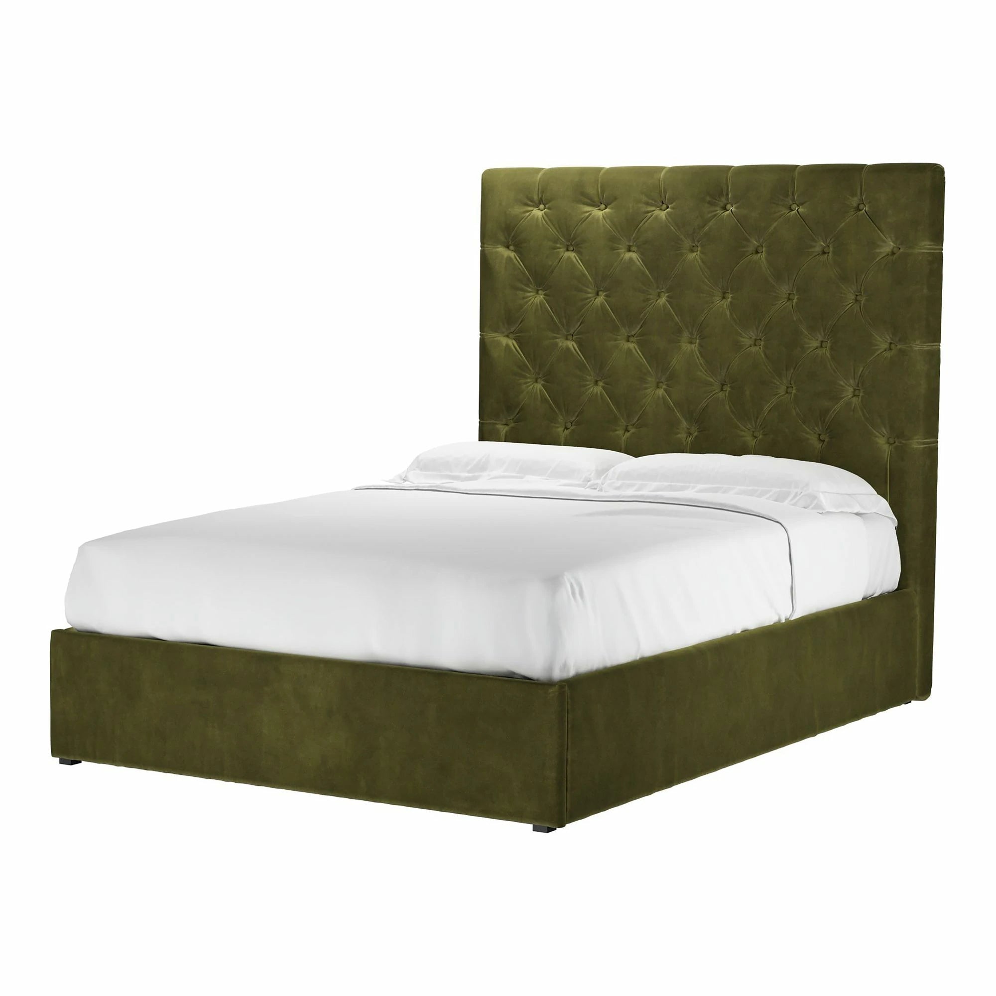 Rosalie Smart Velvet Ottoman Bed - Double Size
