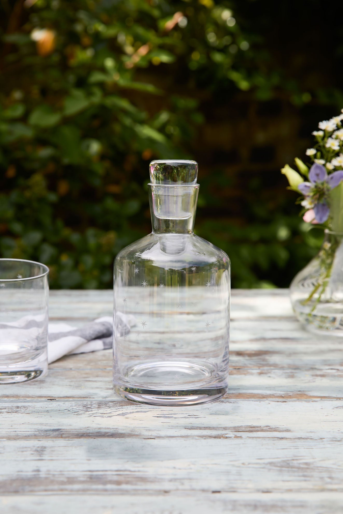 Crystal Decanter | Engraved Stars