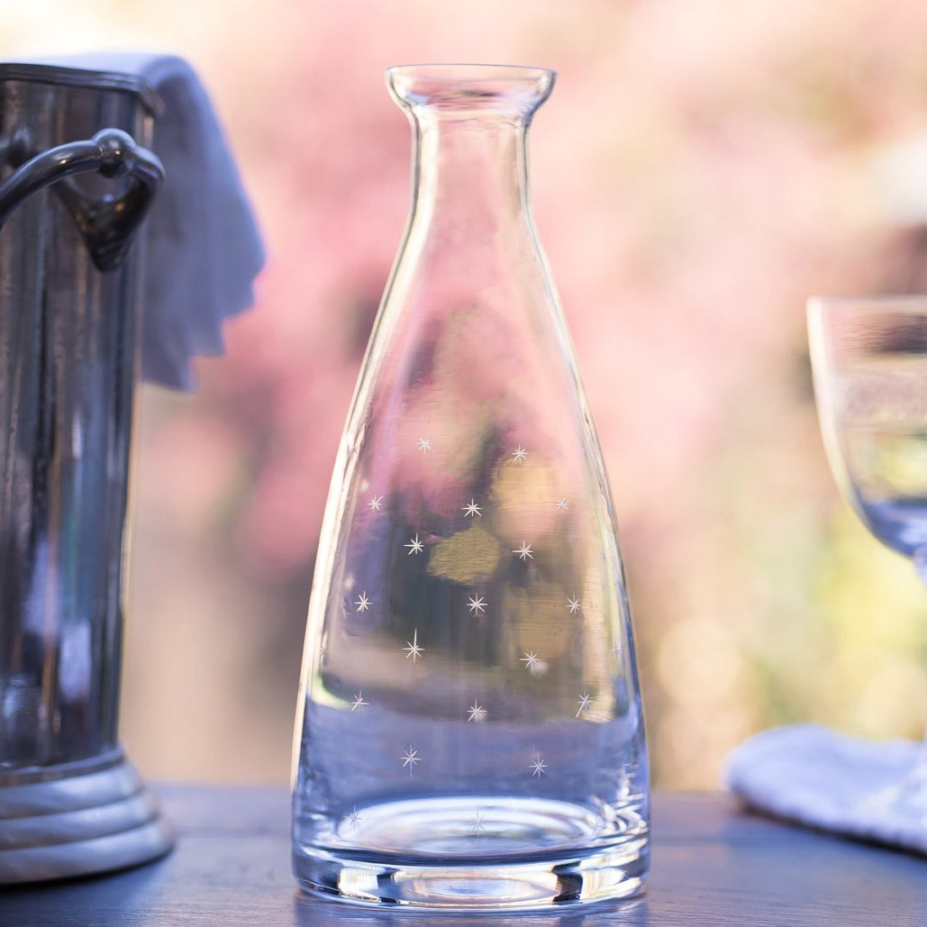 Crystal Carafe | Engraved Stars