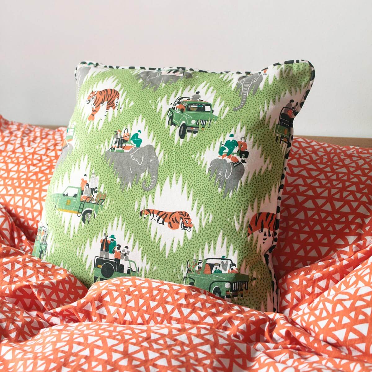 Safari Tracks Cushion Cover